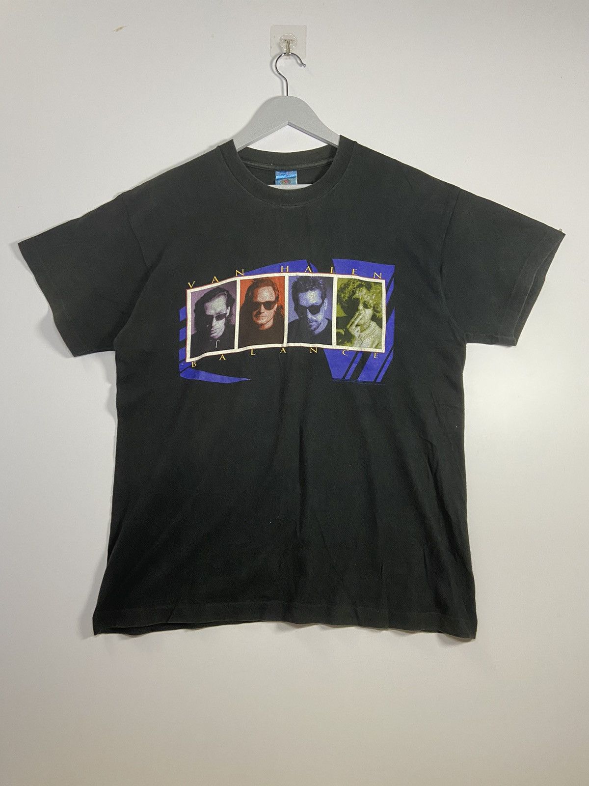 image of Band Tees x Tour Tee Vintage 1995 Van Halen Balance Tour Tee Shirt in Black, Men's (Size Large)
