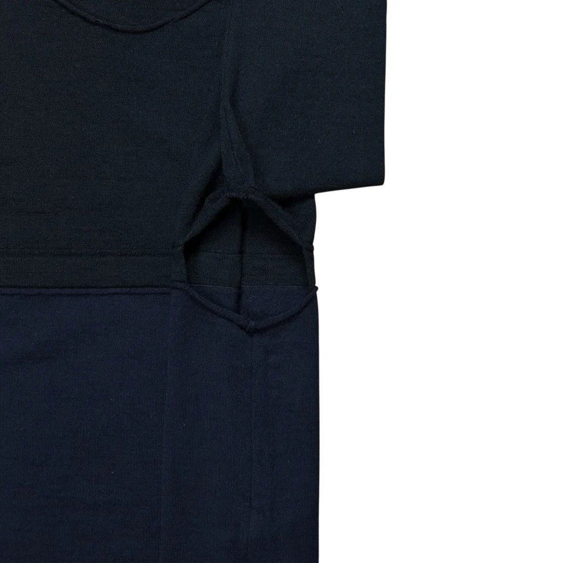Comme des Garcons Comme des Garcons Shirt Cut Out Two Tone Wool Sweater Size US M / EU 48-50 / 2 - 6 Thumbnail