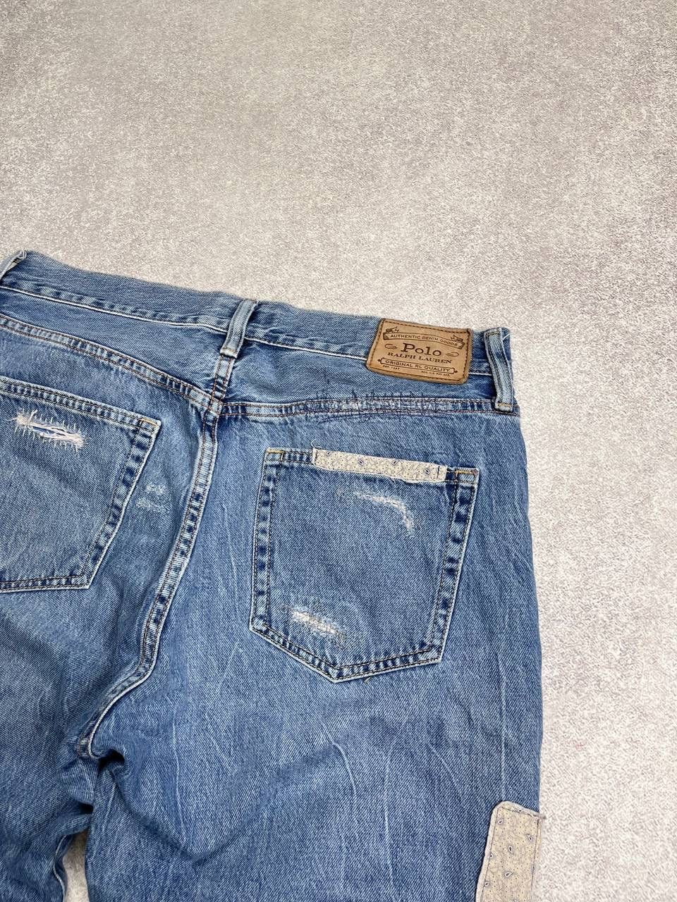 Polo Ralph Lauren × Vintage VINTAGE POLO RALPH LAUREN RLL PATCH WORK DENIM PANTS 29 Size US 29 - 11 Thumbnail