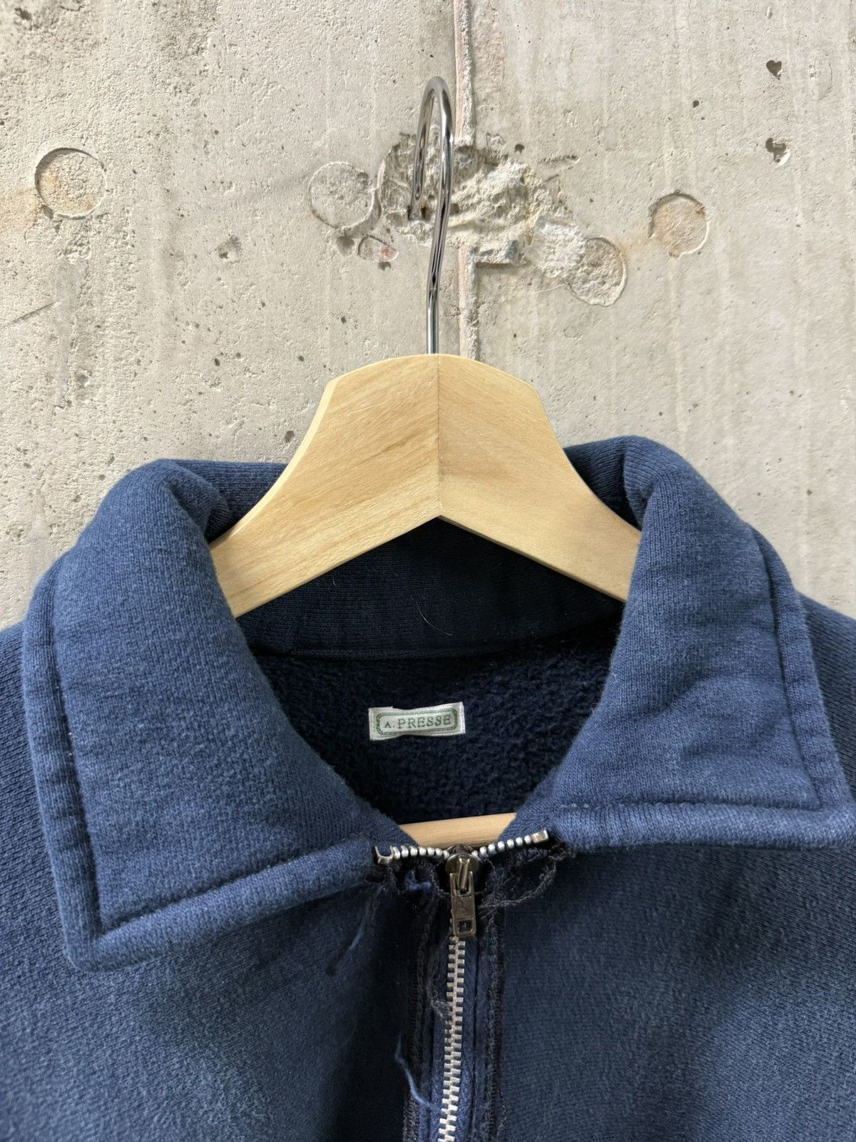 A.PRESSE Vintage A.PRESSE Half Zip Sweater Blue Size 2 Size US M / EU 48-50 / 2 - 3 Thumbnail