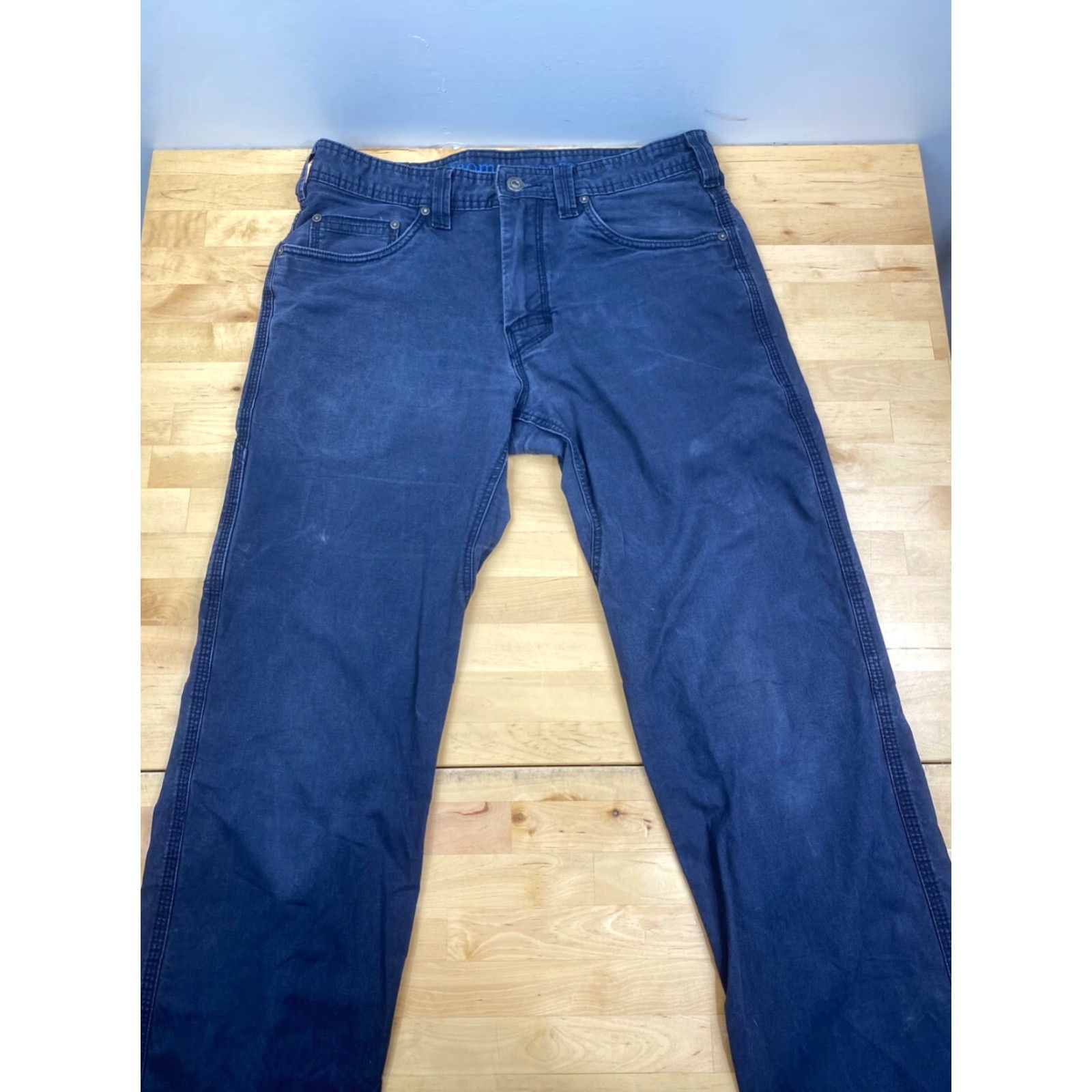 Prana prAna Jeans Mens 32x33 Denim Blue Regular Straight Stretch Casual Outdoor Hiking Size US 32 / EU 48 - 2 Thumbnail