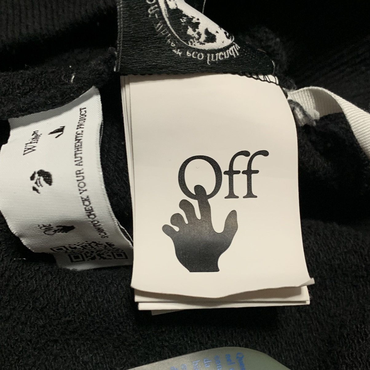 Off-White Off White XS Black Sweatshirt Crewneck Off Logo Short Virgil Size US XS / EU 42 / 0 - 8 Thumbnail
