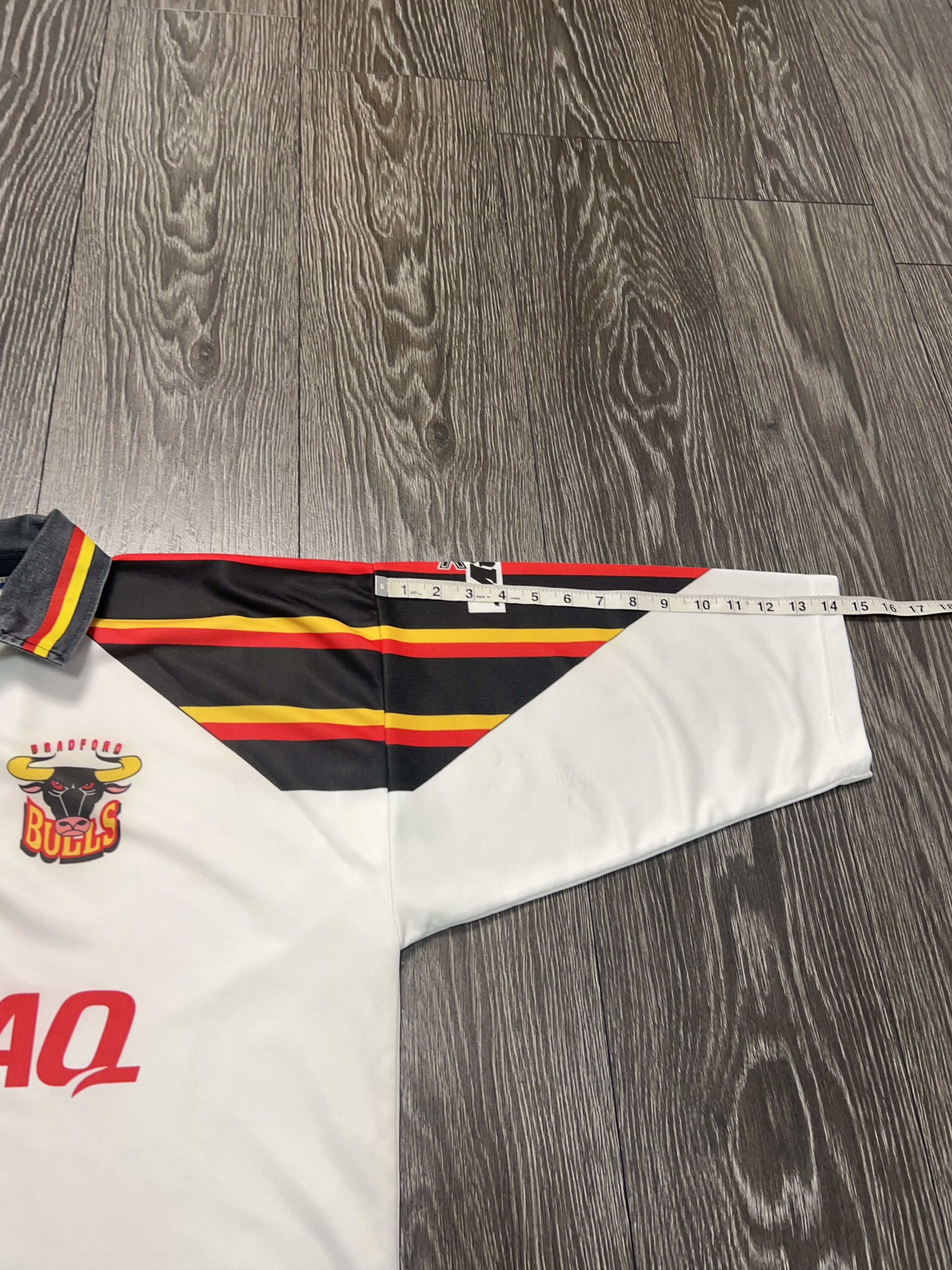 Vintage Mitre Bradford Bulls 1996 1997 England Rugby Jersey Shirt Size US L / EU 52-54 / 3 - 10 Thumbnail