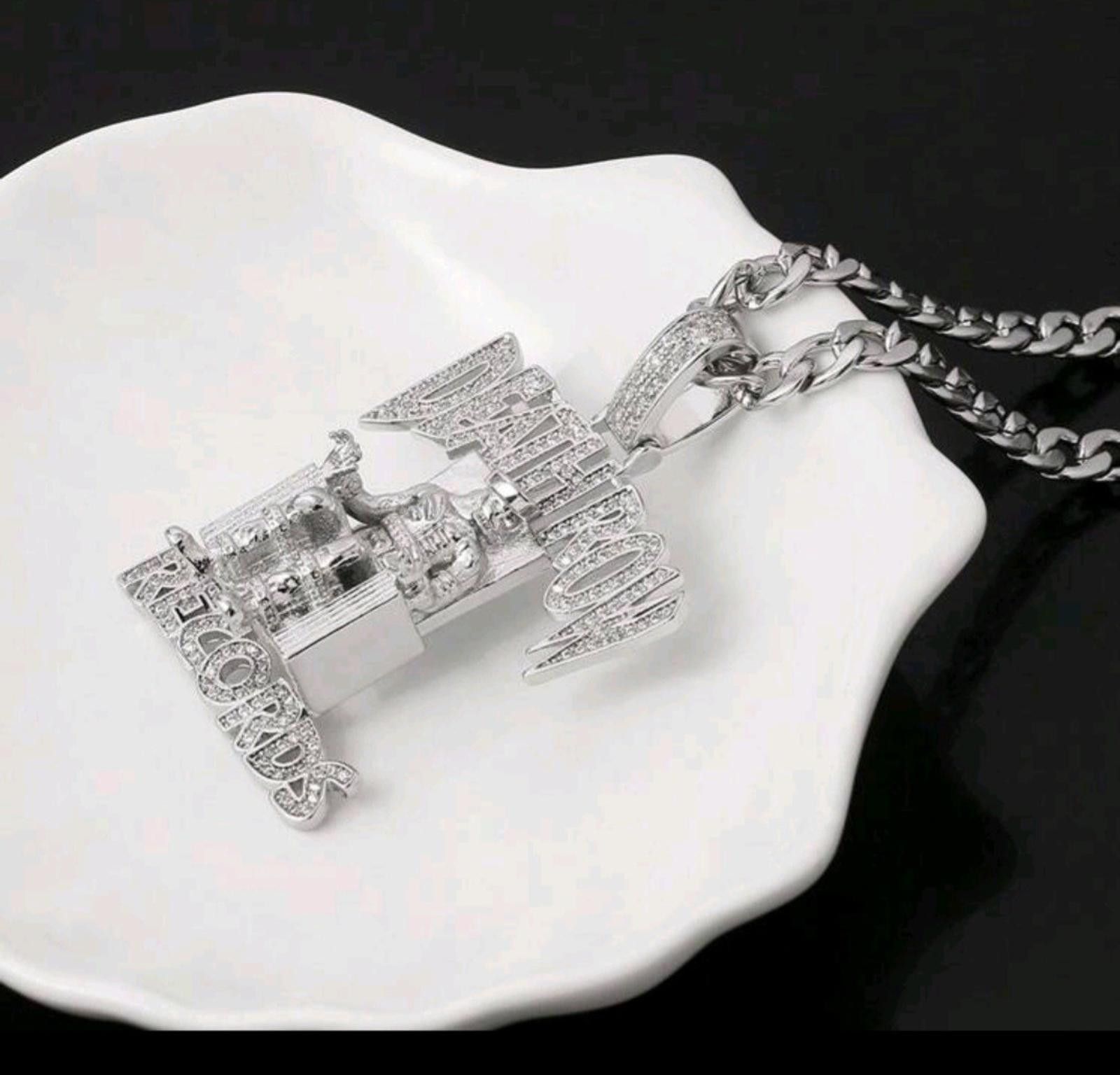 The Unbranded Brand Death Row Records (Chain)-(Silver)-(New)-(Zirconia)-$35.00 Size ONE SIZE - 5 Thumbnail