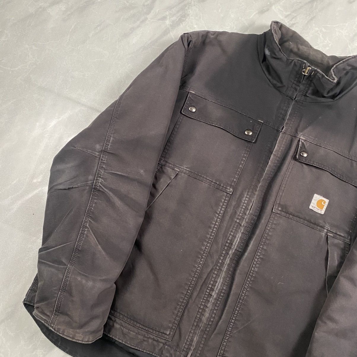 Carhartt Grail Vintage Carhartt Quick Duck Sunfaded Distressed Jacket Size US XL / EU 56 / 4 - 5 Thumbnail
