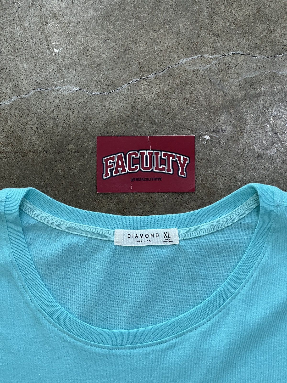 Diamond Supply Co. Diamond Supply Typeset BF Tee Blue XL Size XL / US 12-14 / IT 48-50 - 3 Thumbnail