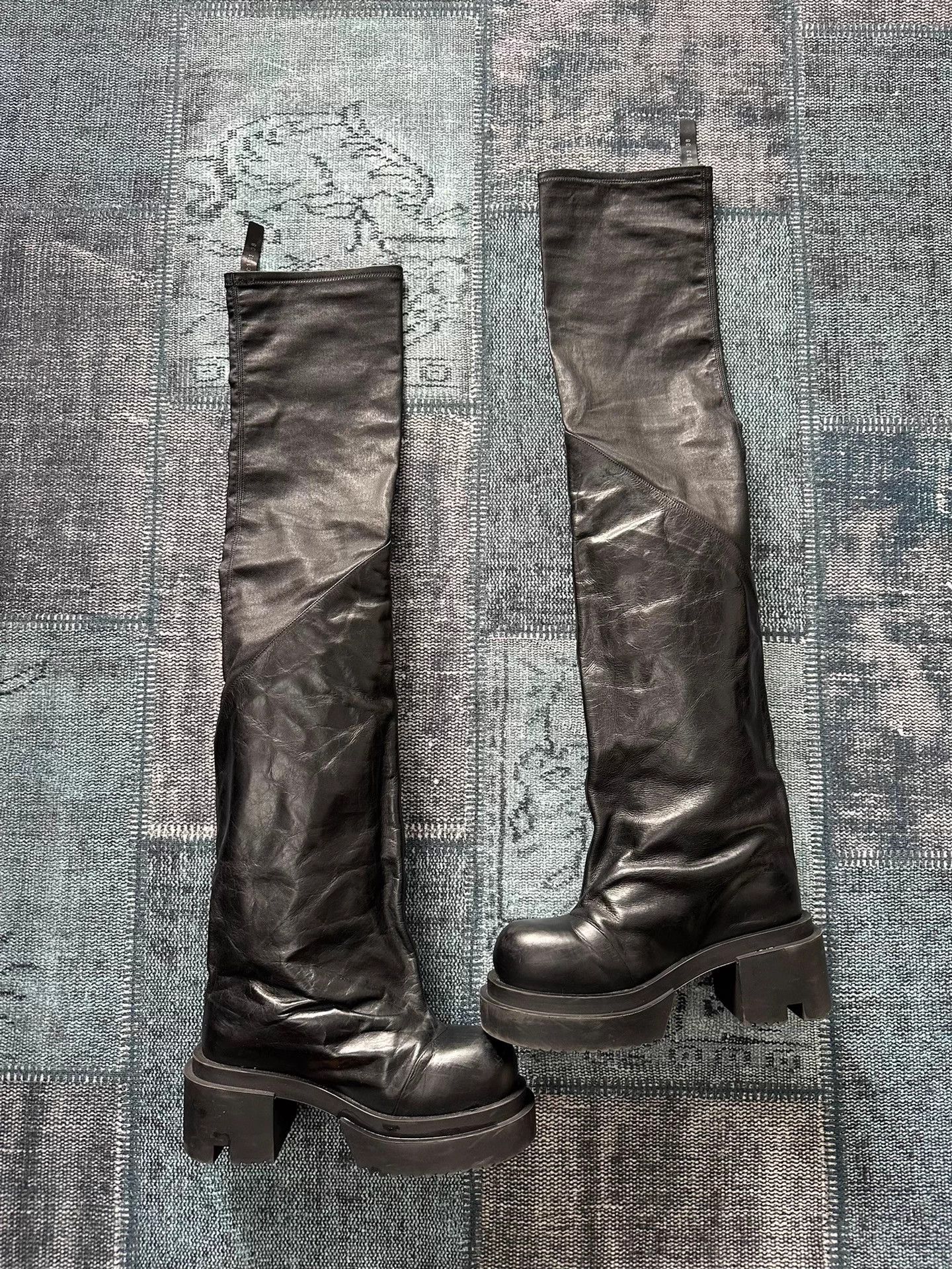 Rick Owens Rick Owens Bogun Luxor Flared Elephant Leg Boot 38 Size US 8 / IT 38 - 2 Thumbnail