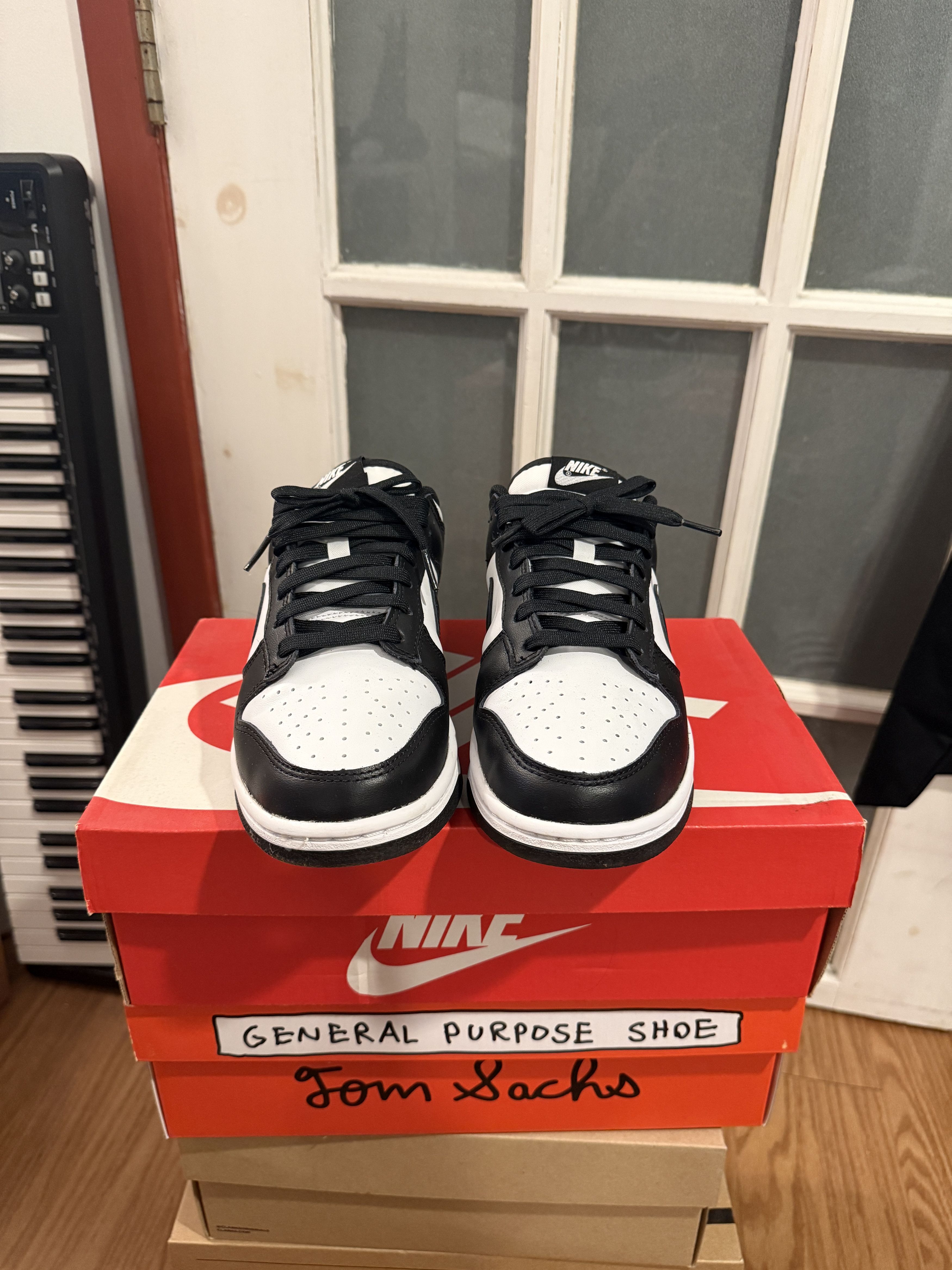 Nike Nike Dunk Low Retro - White/Black-White Size US 8 / EU 41 - 3 Thumbnail