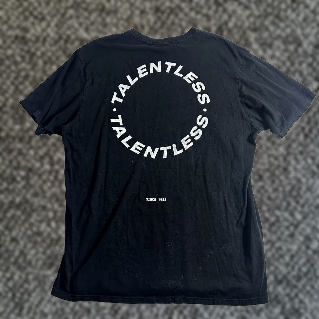 Talentless Talentless T Shirt Mens 2XL Black Short Sleeve Crew Neck Graphic USA Made Size US XXL / EU 58 / 5 - 1 Thumbnail