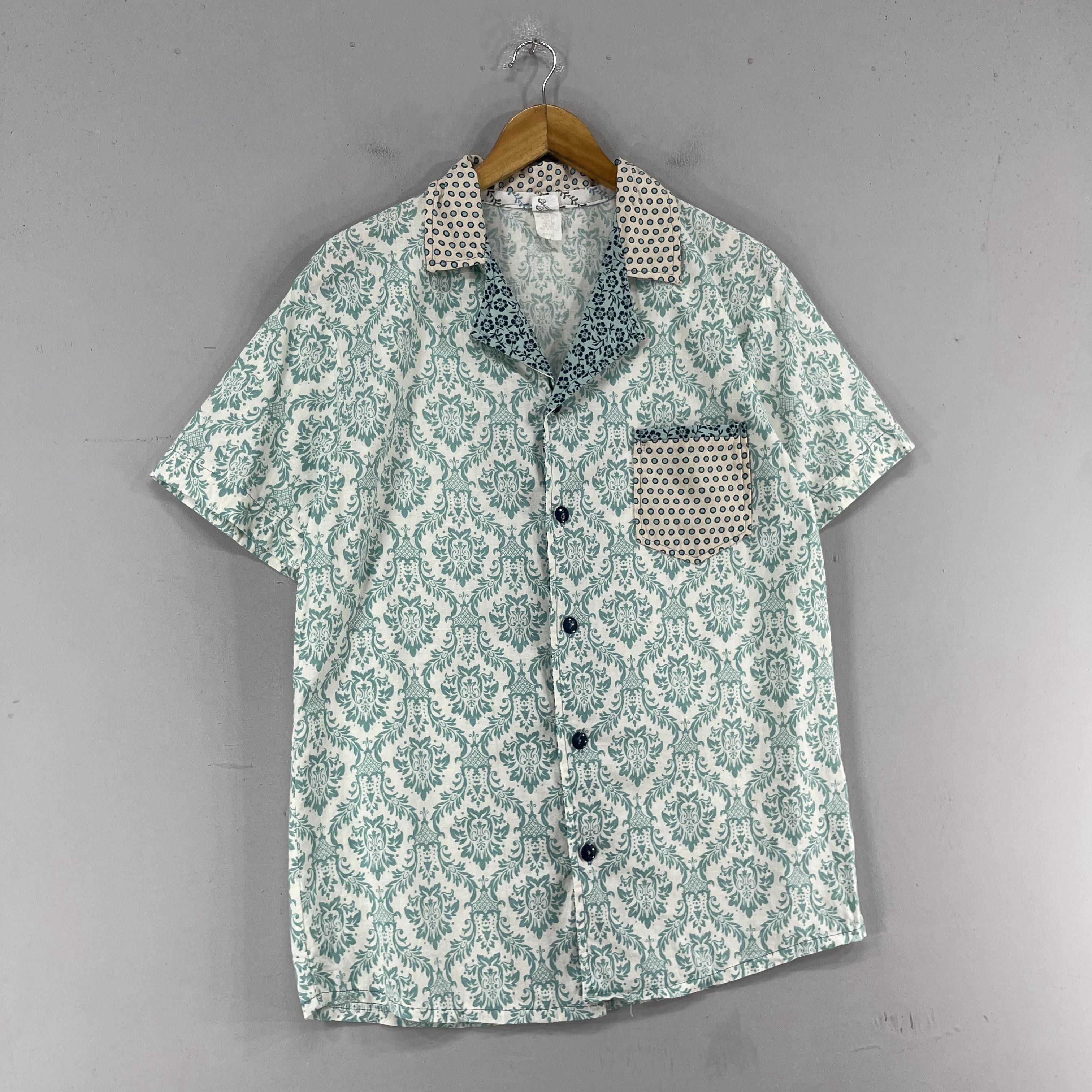 Japanese Brand Vintage Abstract Hawaii Tribal Native Flower Motive Shirt Size US S / EU 44-46 / 1 - 3 Thumbnail