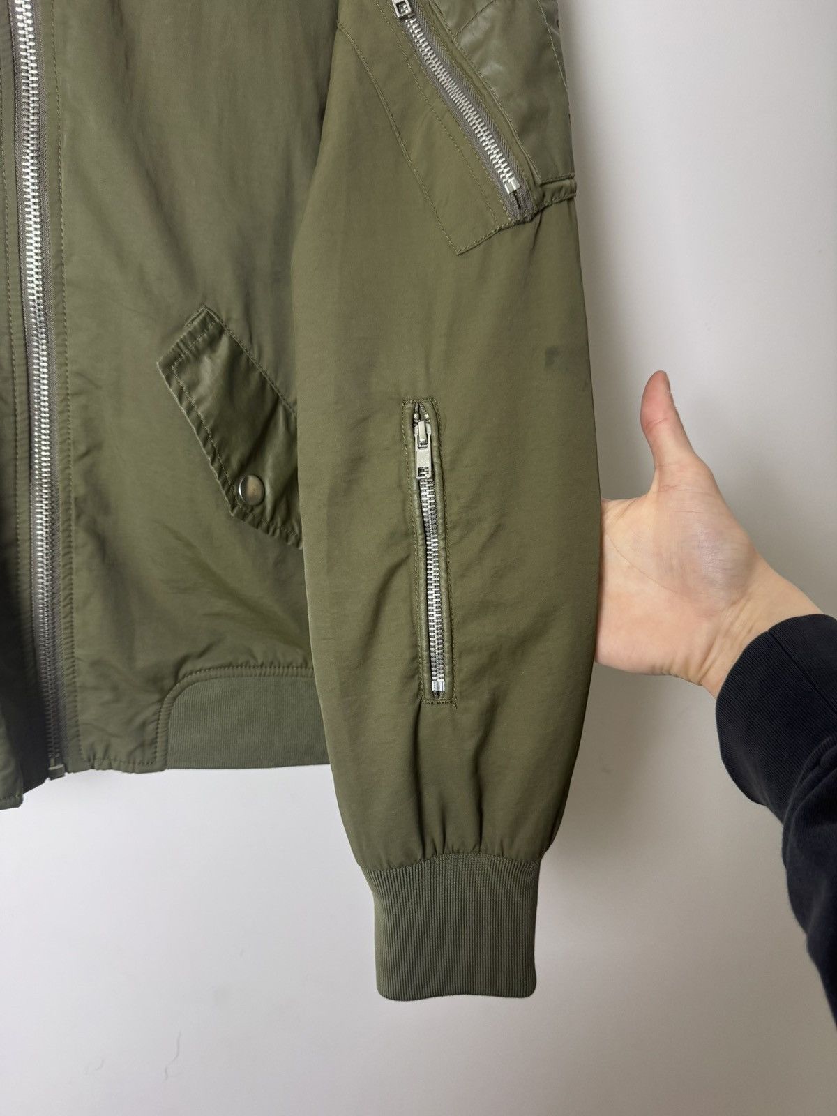 Diesel Diesel Olive Military Bomber Jacket Archive Avant Garde Size US M / EU 48-50 / 2 - 7 Thumbnail
