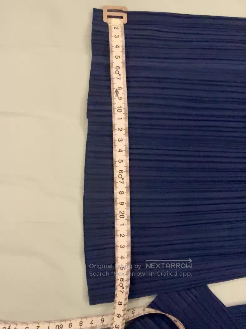 Issey Miyake Issey Miyake Peacock Blue Wide Leg Pants Size 25" / US 0 / IT 36 - 8 Thumbnail