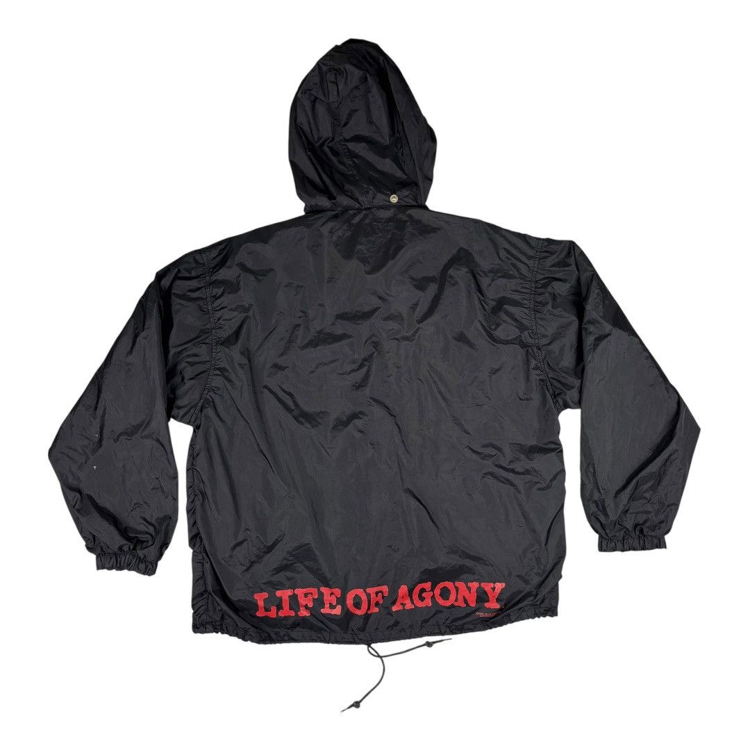 Band Tees Original vintage Life of Agony – Nylon Hooded Jacket 1996 Size US XL / EU 56 / 4 - 2 Thumbnail
