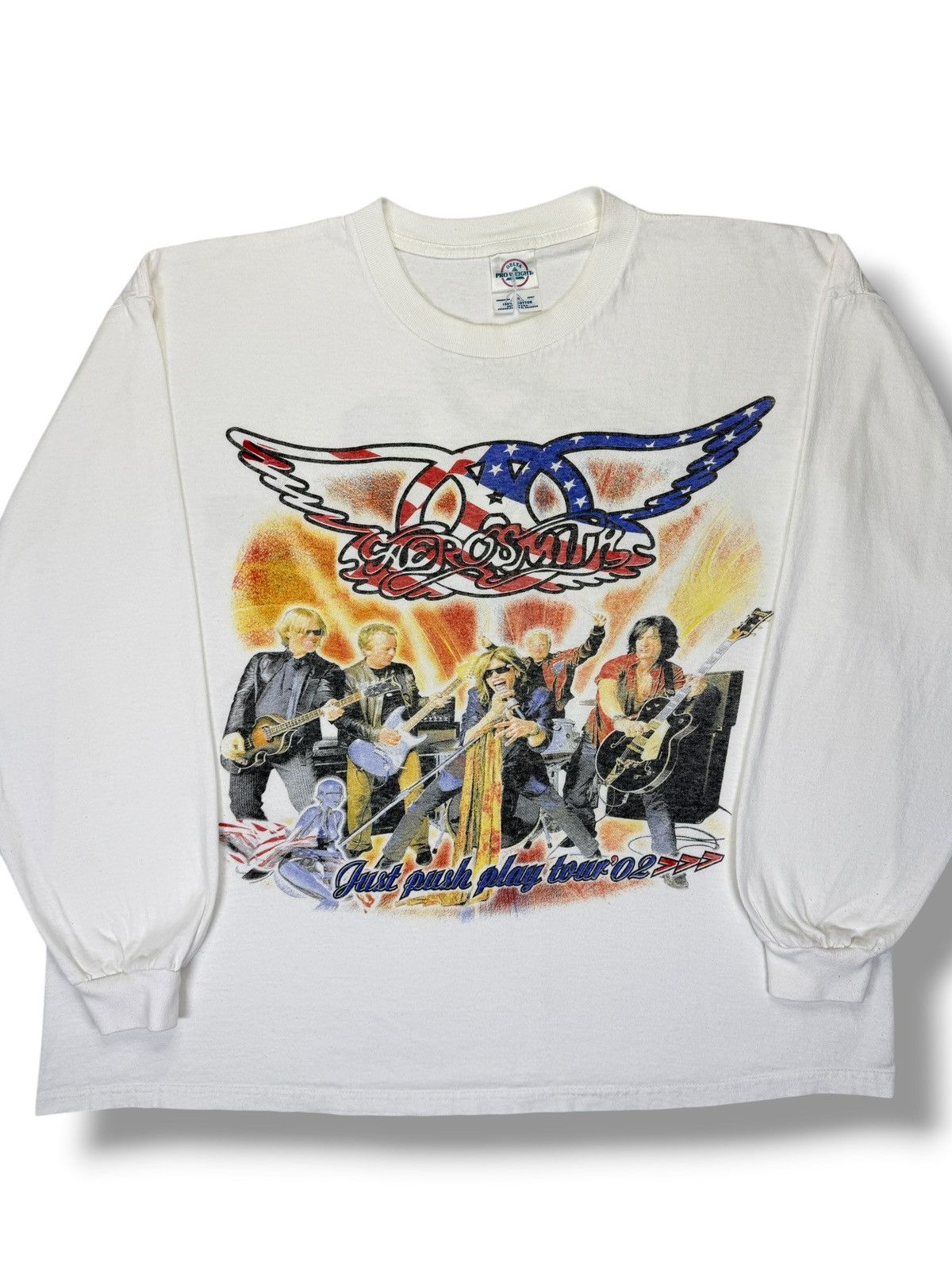 Band Tees Vintage 2002 Aerosmith Sorayama Long Sleeve Tee Size US XL / EU 56 / 4 - 7 Thumbnail