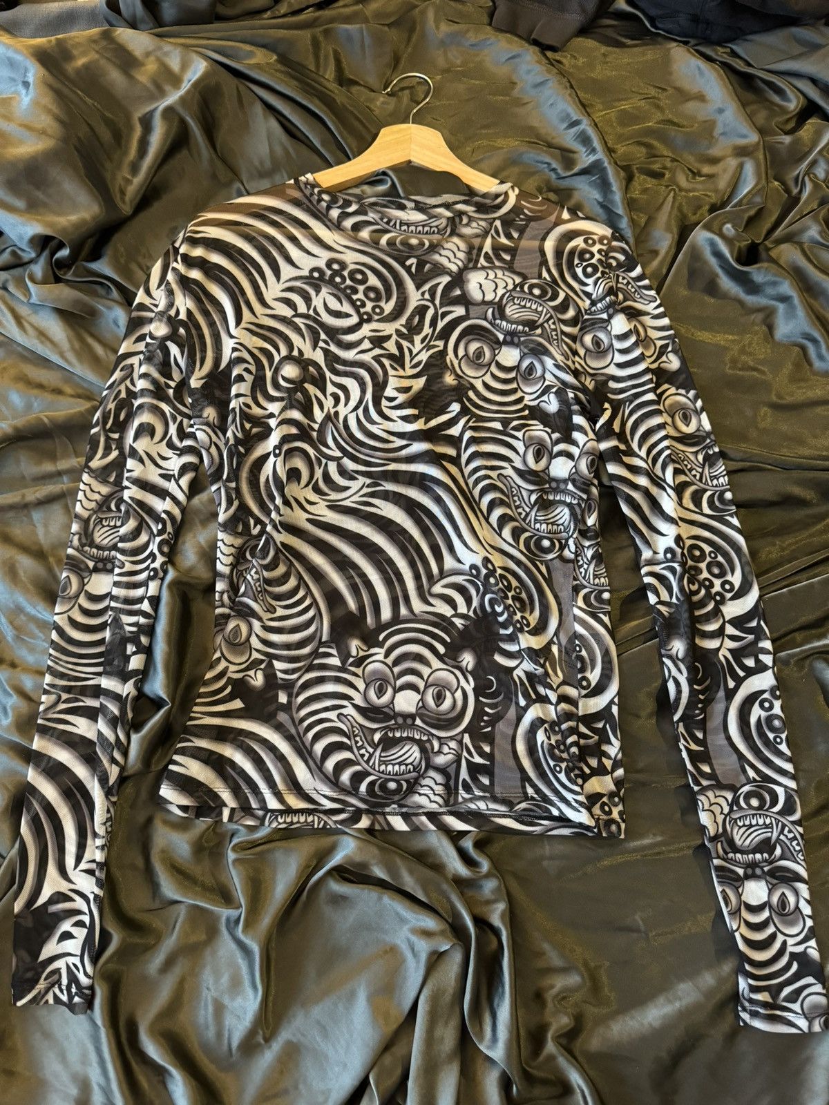 LUU DAN Kamikaze Print Mesh Shirt Size US M / EU 48-50 / 2 - 1 Thumbnail