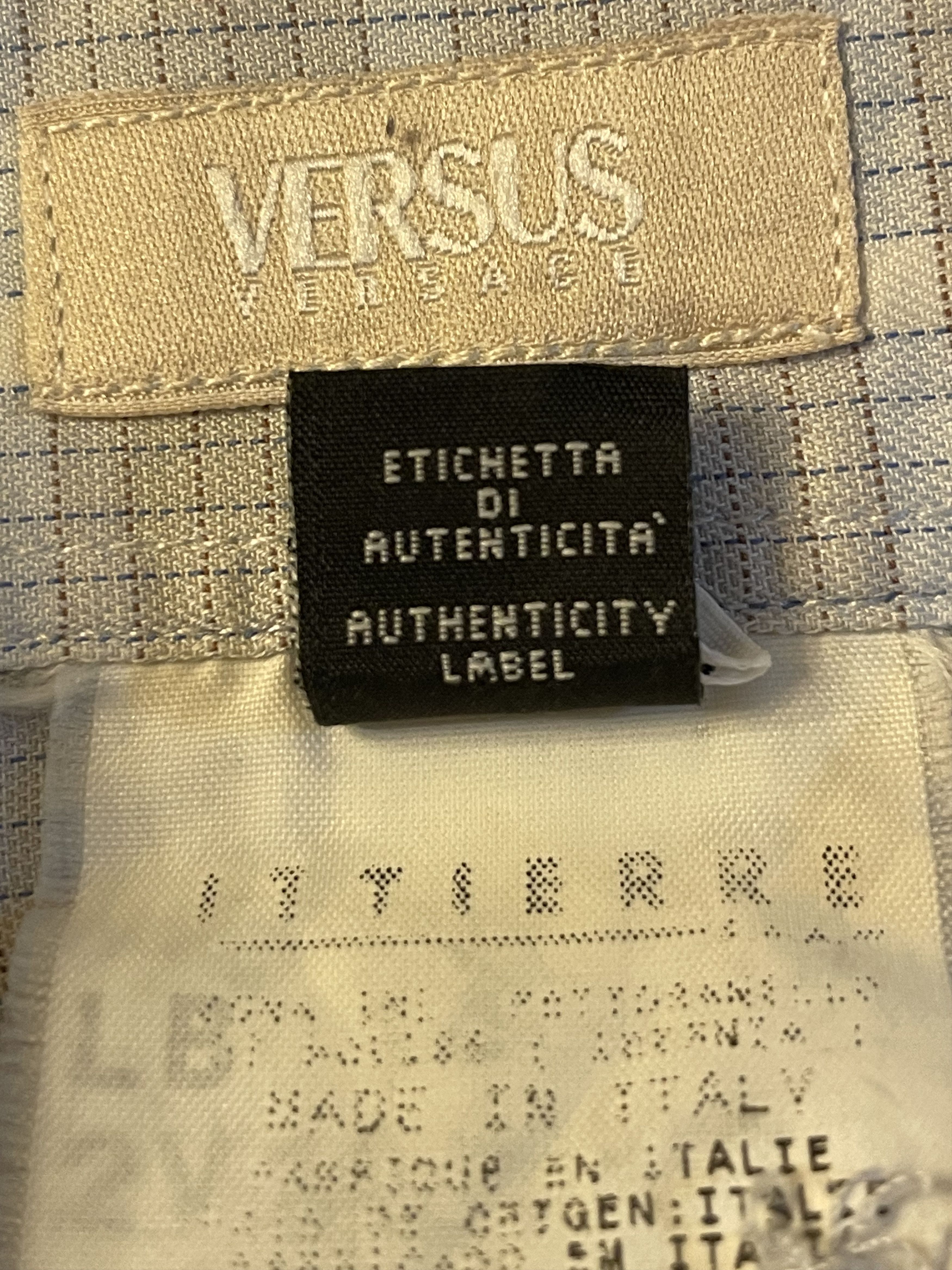 Versace × Versus Vintage Versace Versus Men's Plaid Button Up Shirt Size US M / EU 48-50 / 2 - 4 Thumbnail