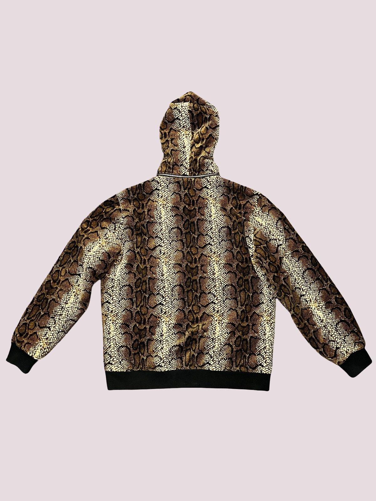 Supreme Velvet Snakeskin Hooded Bomber Jacket FW14 Size US XL / EU 56 / 4 - 3 Thumbnail