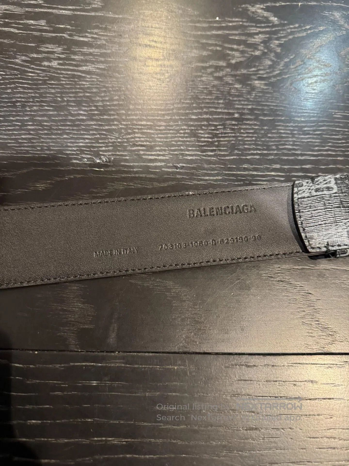Balenciaga balenciaga dual B printed leather belt. Size ONE SIZE - 4 Thumbnail