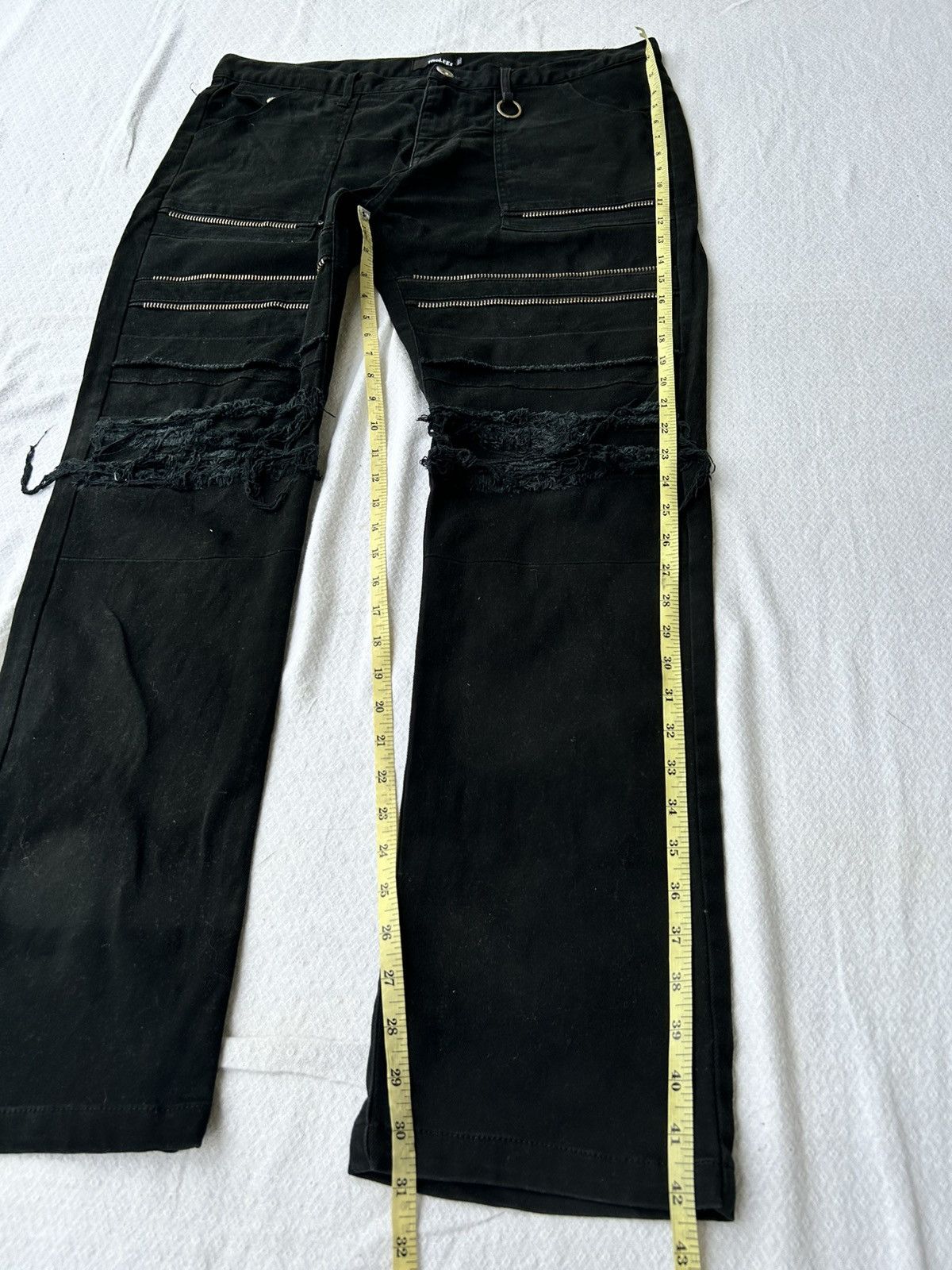 Other Flared jeans multizip thelees black denim Size US 30 / EU 46 - 10 Thumbnail