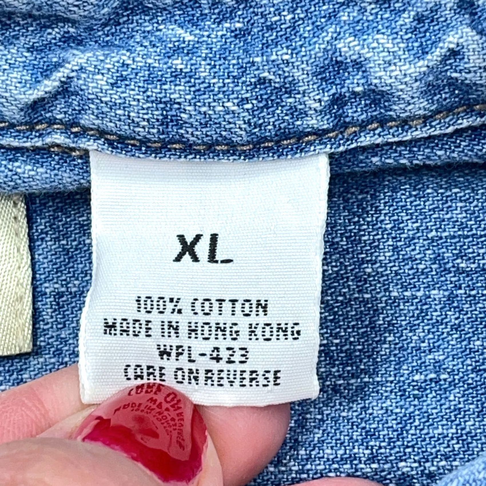 Levi's VINTAGE Levi's Denim Shirt Men XL Blue Button-Up Western 90s Y2K Red Tab Size US XL / EU 56 / 4 - 4 Thumbnail