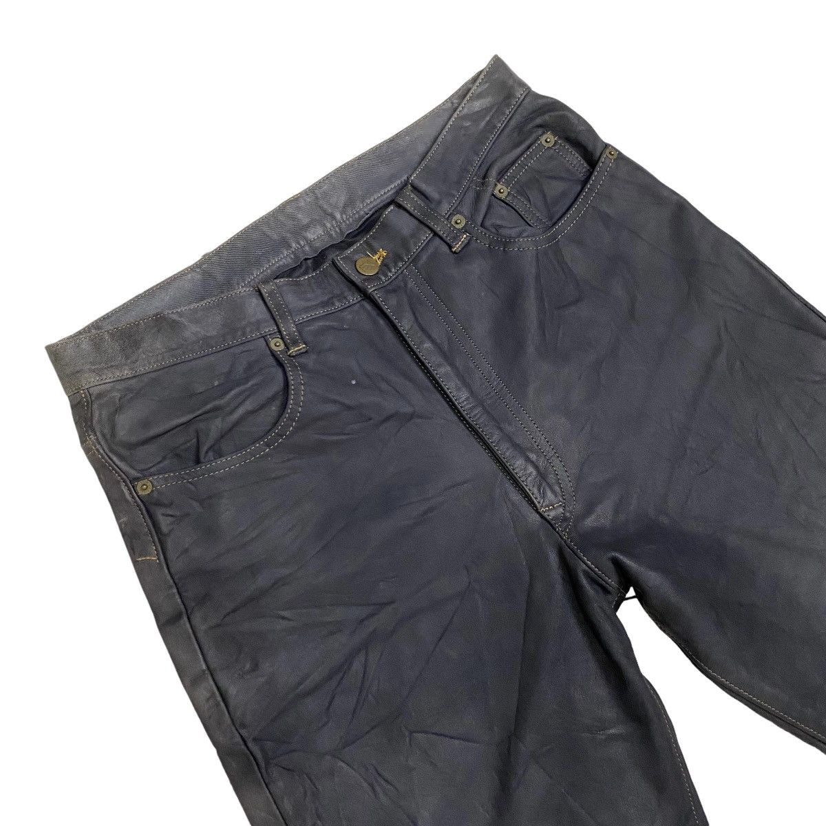 Genuine Leather × Leather × The Lost Explorer Explorer Exalito patina washable leather pant Size US 32 / EU 48 - 4 Thumbnail