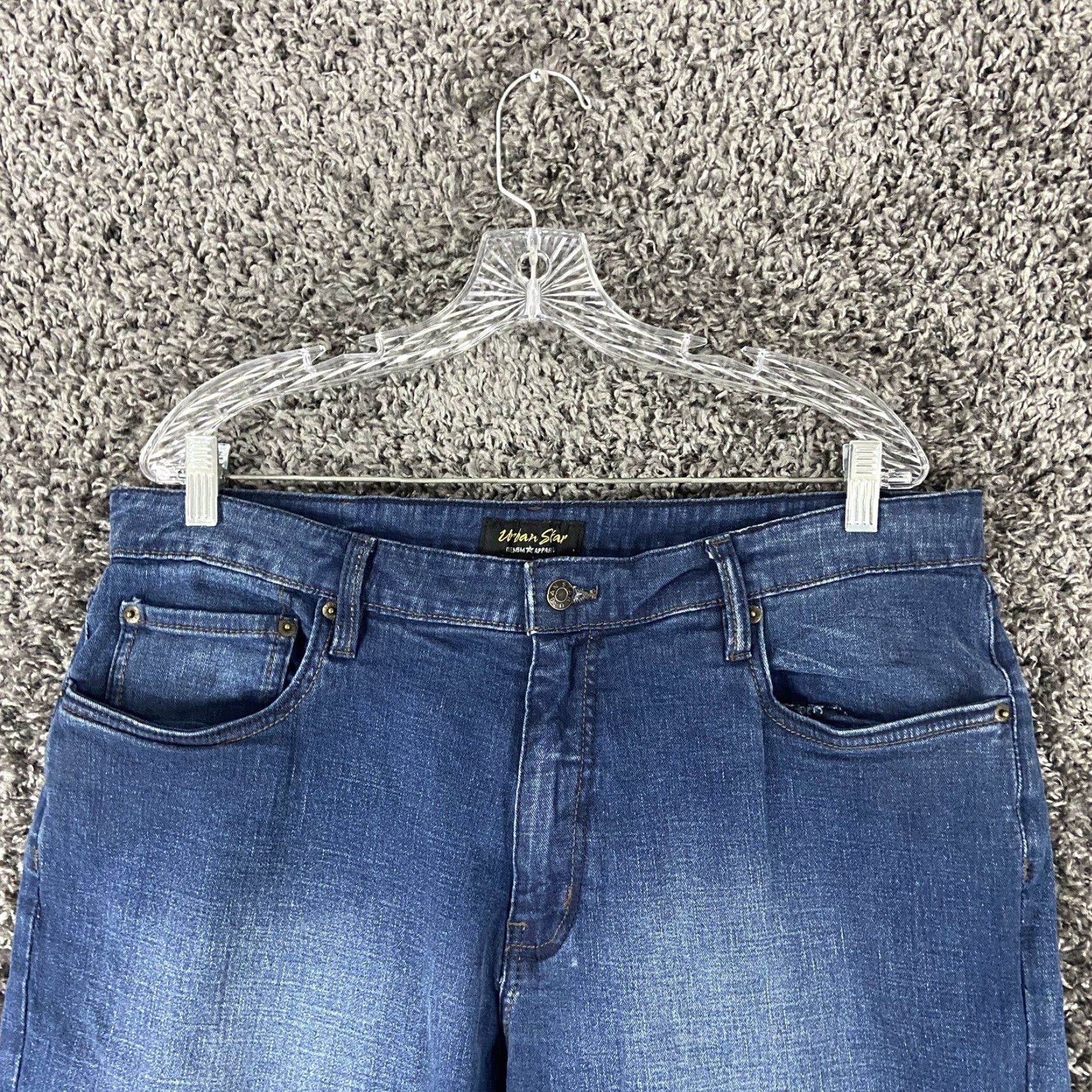 Vintage VINTAGE? No — Urban Star Premium Apparel Jeans Blue 38x30 Men Straight Stars Denim Jeans 38 Men's Regular Blue Stars Jeans Size US 38 / EU 54 - 4 Thumbnail