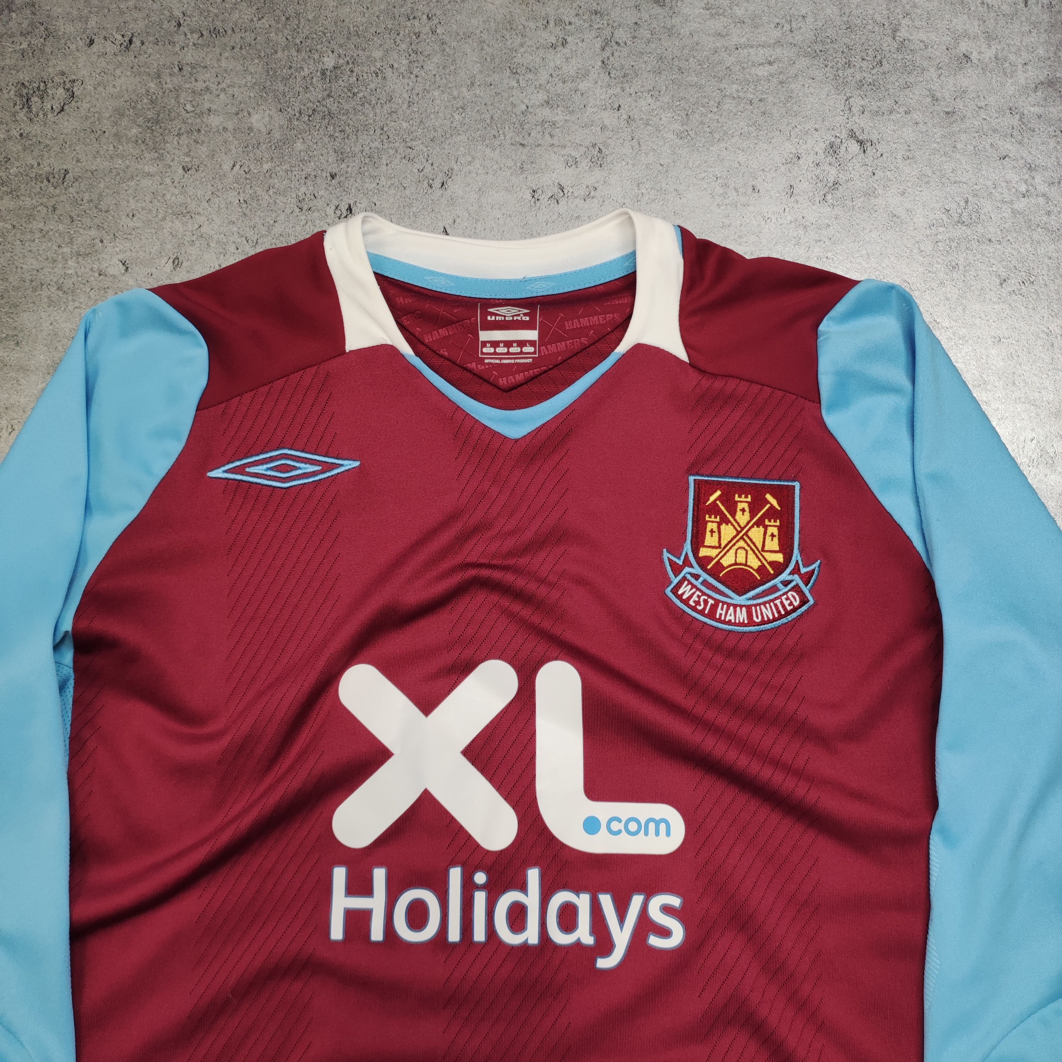 Vintage RARE 2008 West Ham United PRO Longsleeve Umbro Jersey Size US M / EU 48-50 / 2 - 4 Thumbnail