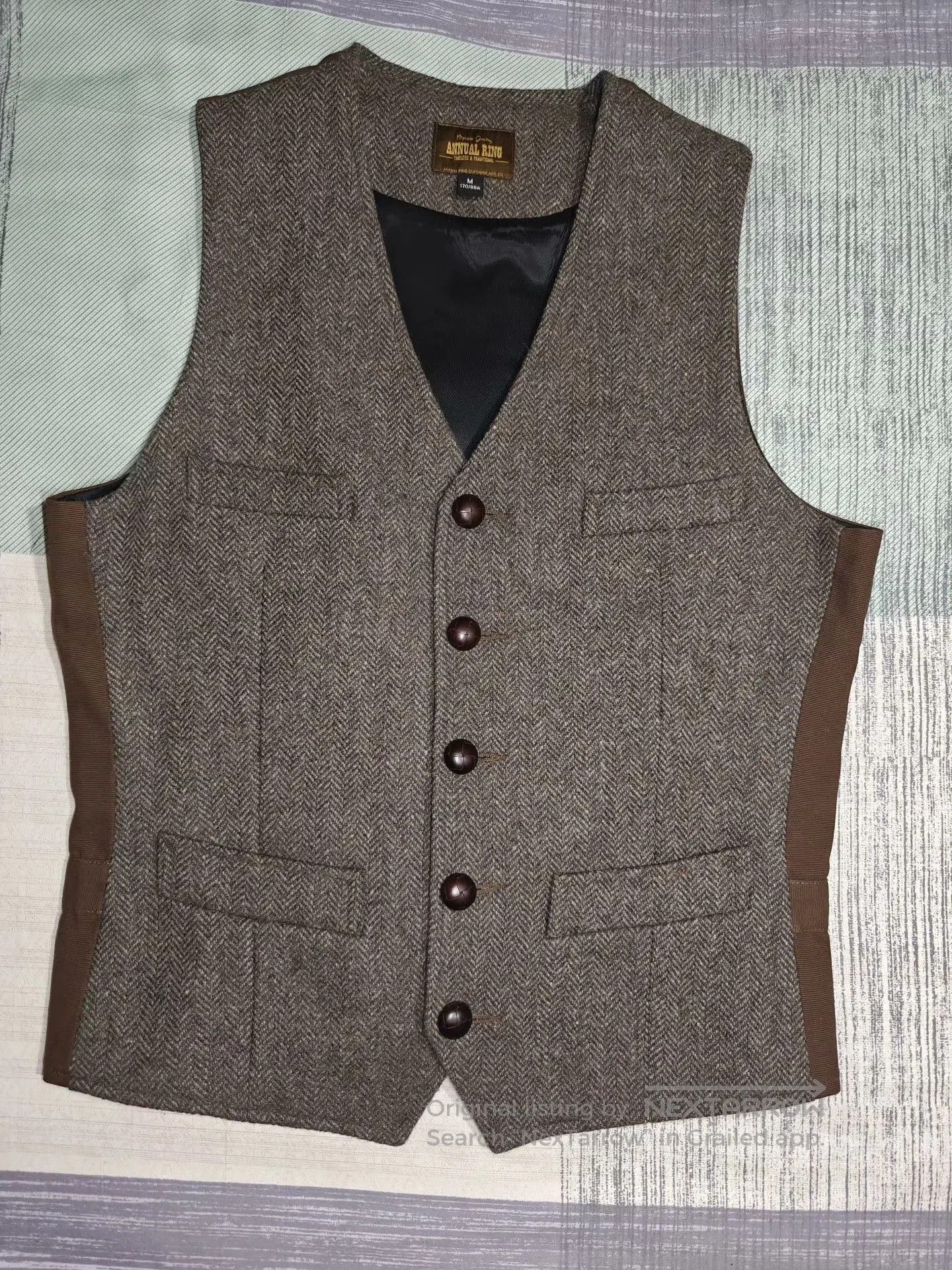 Woolrich Woolen Mills AnnualRing Tweed Suit with Waistcoat. Size US M / EU 48-50 / 2 - 5 Thumbnail