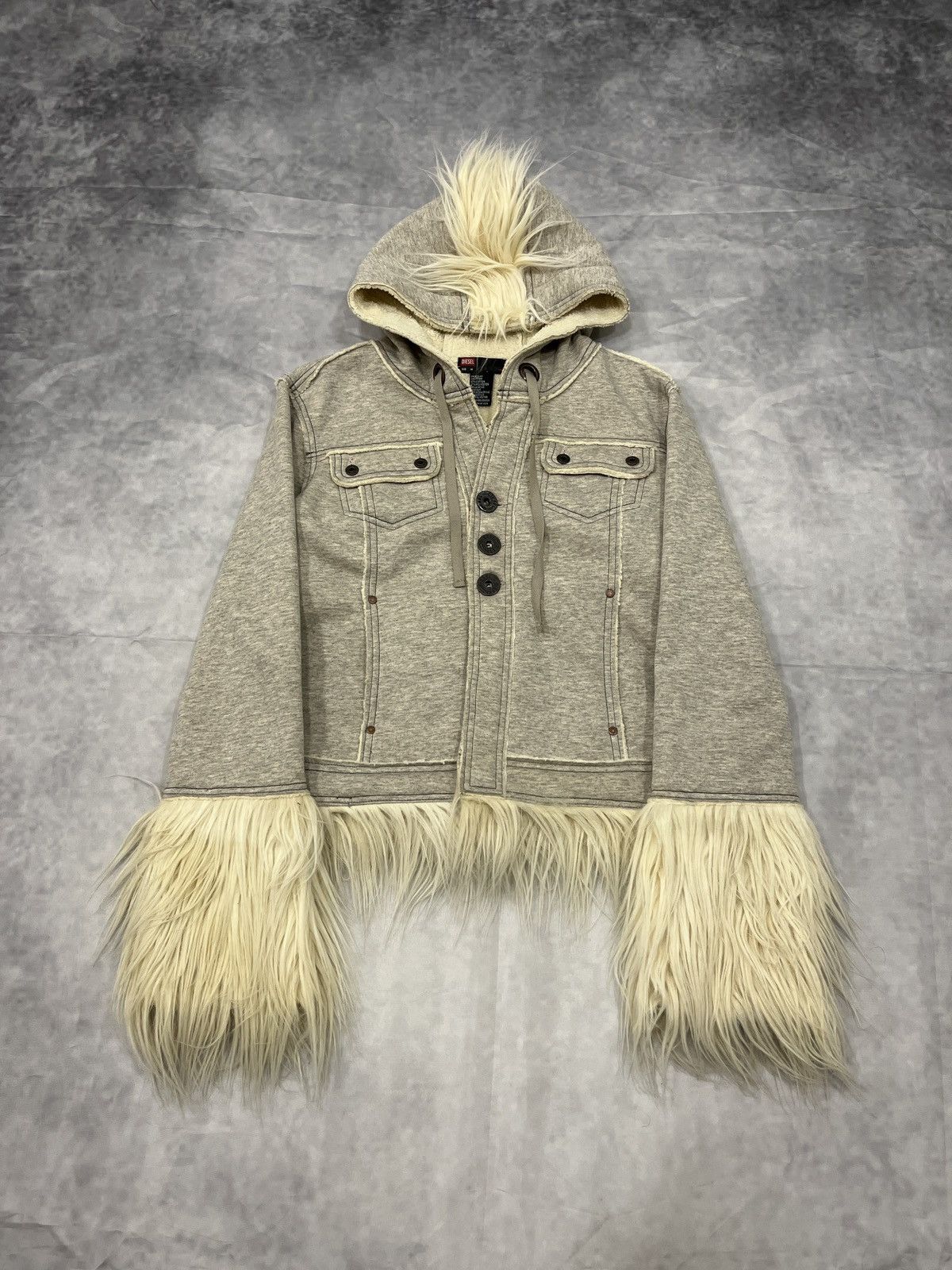 Diesel Diesel AW2008 Mohawk Fur Jacket Size M / US 6-8 / IT 42-44 - 1 Thumbnail