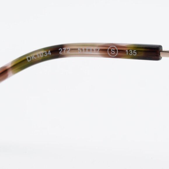 DKNY DKNY DK1034 272 Eyeglasses Taupe/Rose Gold 51mm Square Frame Size ONE SIZE - 3 Thumbnail