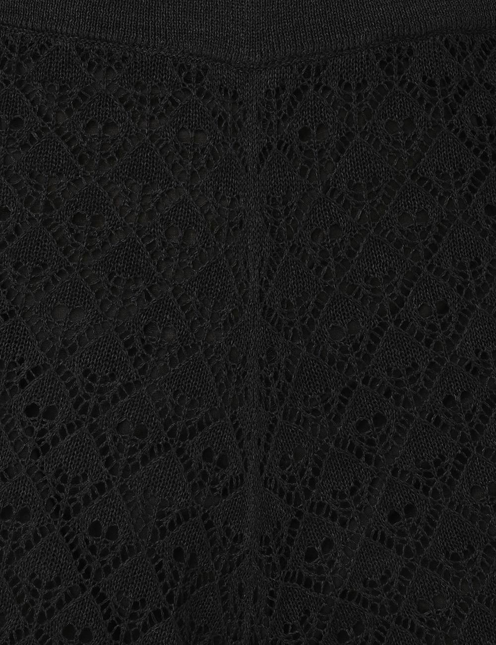 Zimmermann oc11z1025 Crush Pointelle Palazzo Pant in Black Size 28" / US 6 / IT 42 - 6 Thumbnail