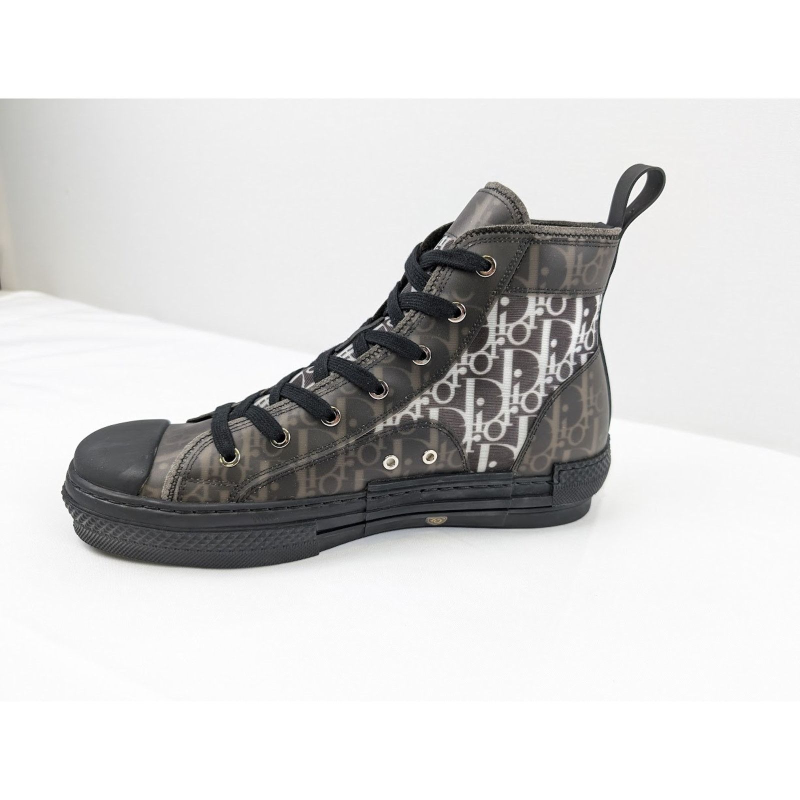 Dior o1rshd1 B23 Oblique High-Top Sneakers in Black / White Size US 8 / EU 41 - 10 Thumbnail