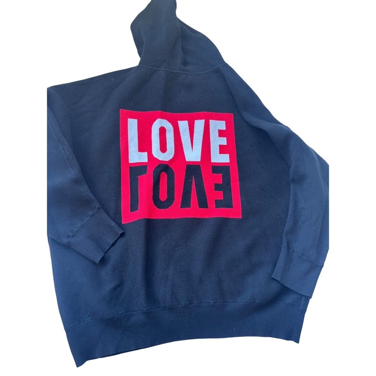 Sandro Sandro Paris "LOVE" Reversible Graphic Hoodie – Size M / US 6-8 / IT 42-44 - 1 Thumbnail