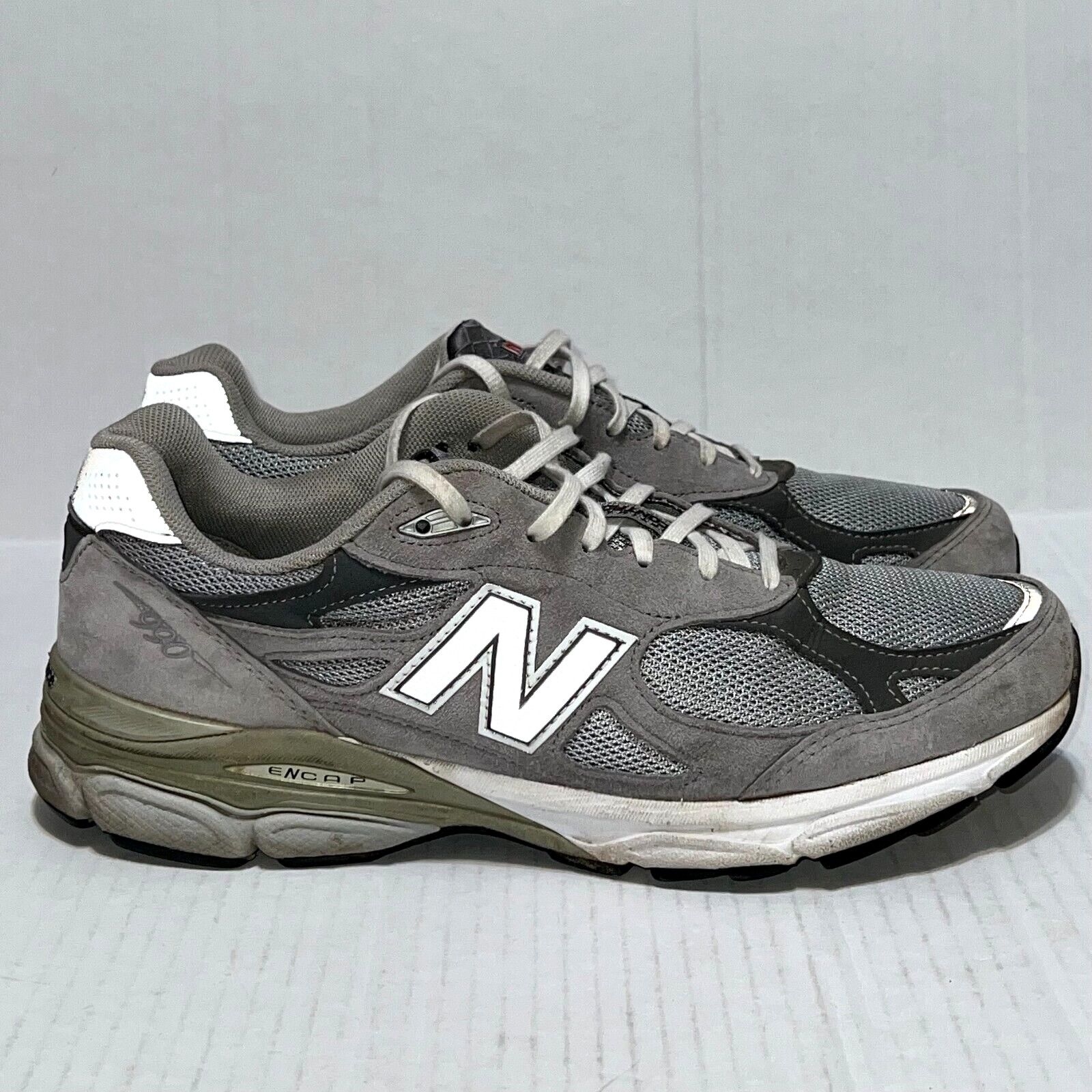 New Balance New Balance Mens 990V3 M990GL3 Gray Sneakers Size 12 D USA Size US 12 / EU 45 - 1 Thumbnail