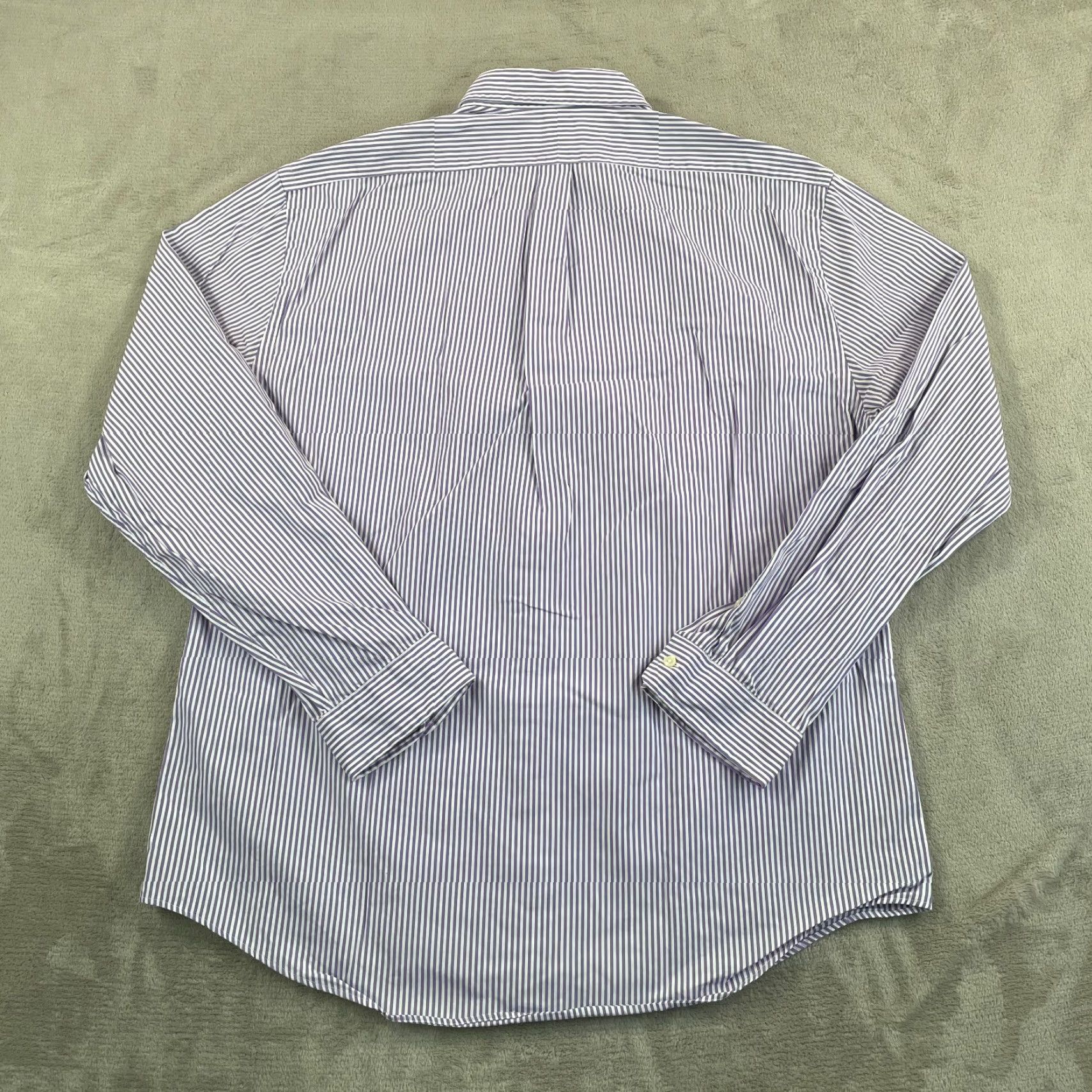 Polo Ralph Lauren Polo Ralph Lauren Oxford Shirt Men 2XL Lavender Striped Slim Fit Long Sleeve Shirt Size US XXL / EU 58 / 5 - 5 Thumbnail
