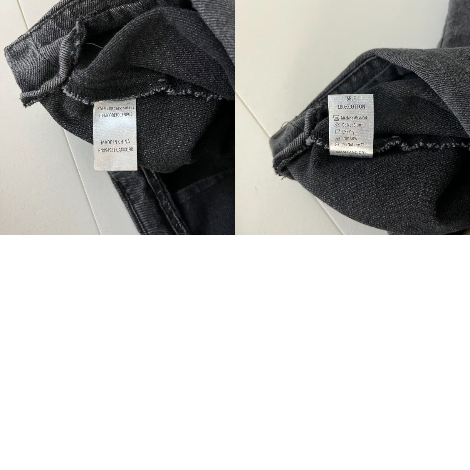 Forever 21 FOREVER 21 Mini Skirt Women's S Black Ruffle Back Zip Cotton Denim 90s Size 28" / US 6 / IT 42 - 8 Thumbnail