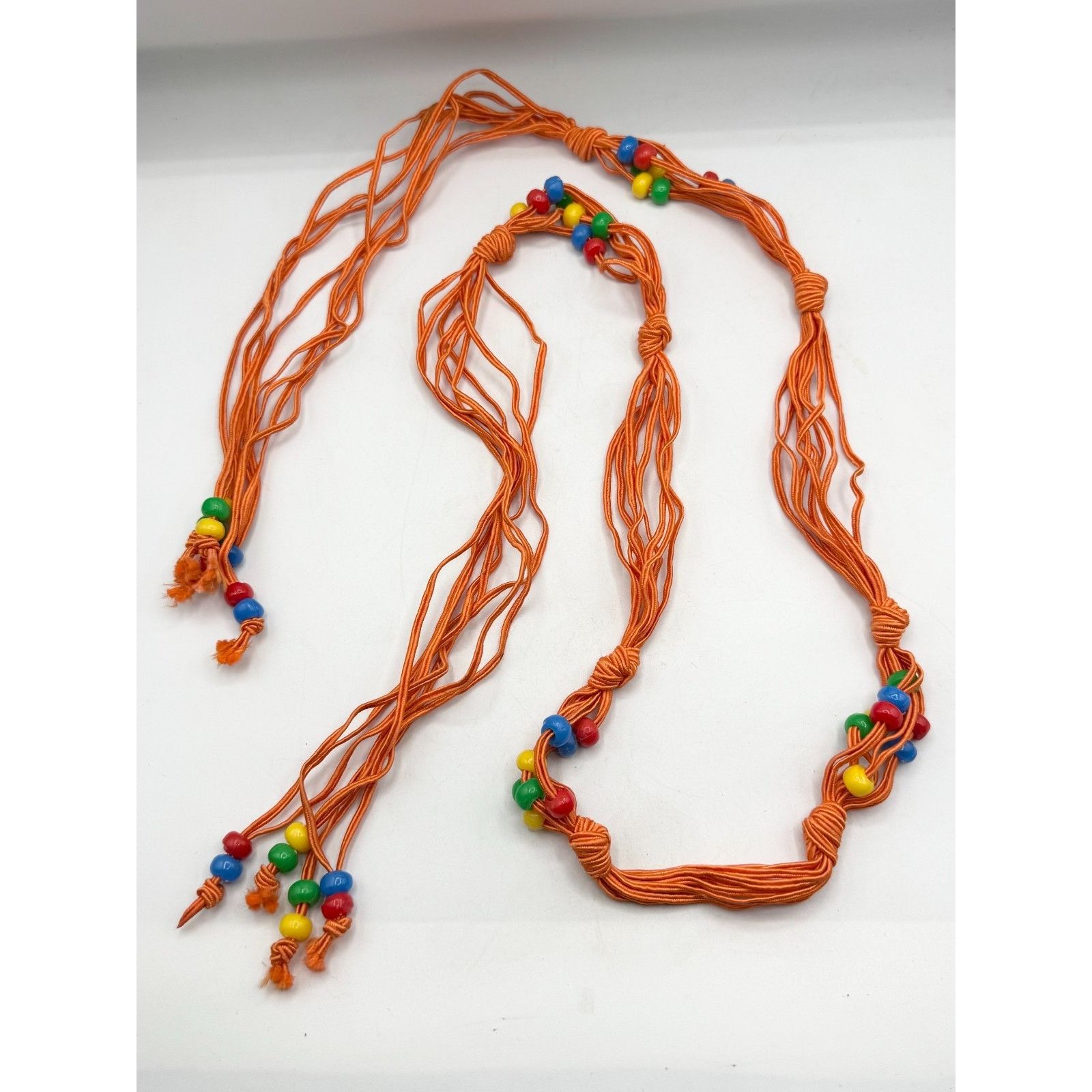 Other Vintage woven beaded orange belt Size ONE SIZE - 1 Thumbnail