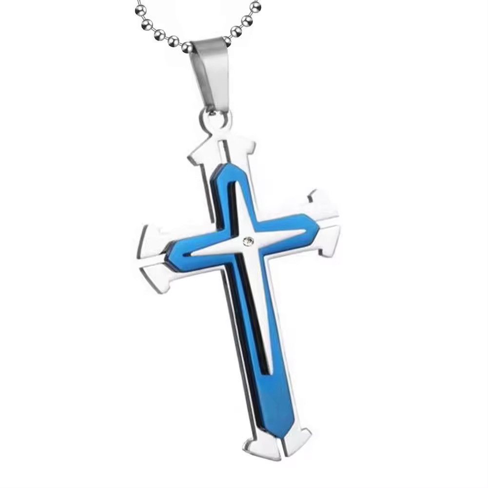 Other Vintage Crosses Pendant Necklace With Bead Chain Jewelry Size ONE SIZE - 8 Thumbnail