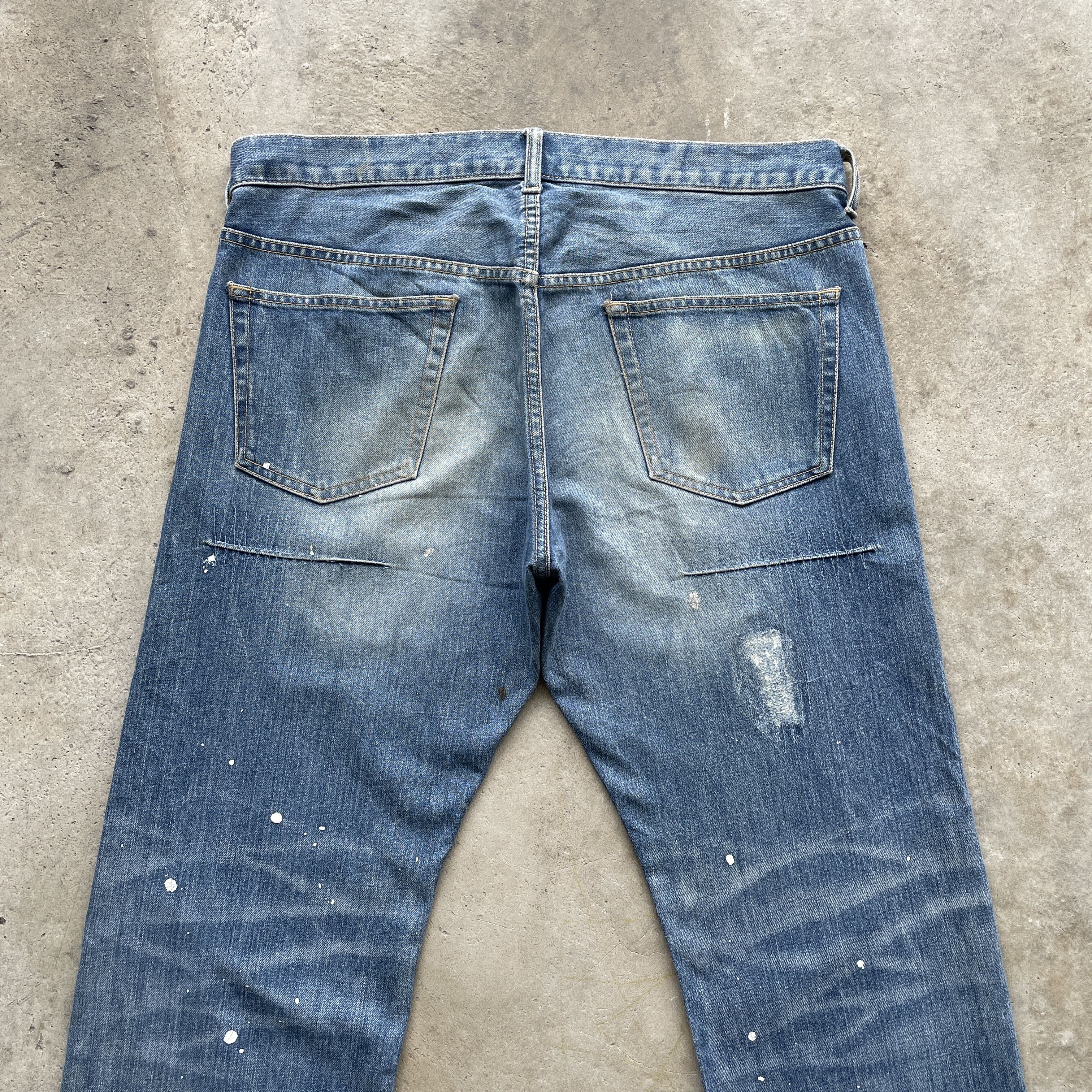 Japanese Brand × Takeo Kikuchi Vintage Takeo Kikuchi Painter Denim Faded Jeans Pants W36 Size US 36 / EU 52 - 10 Thumbnail