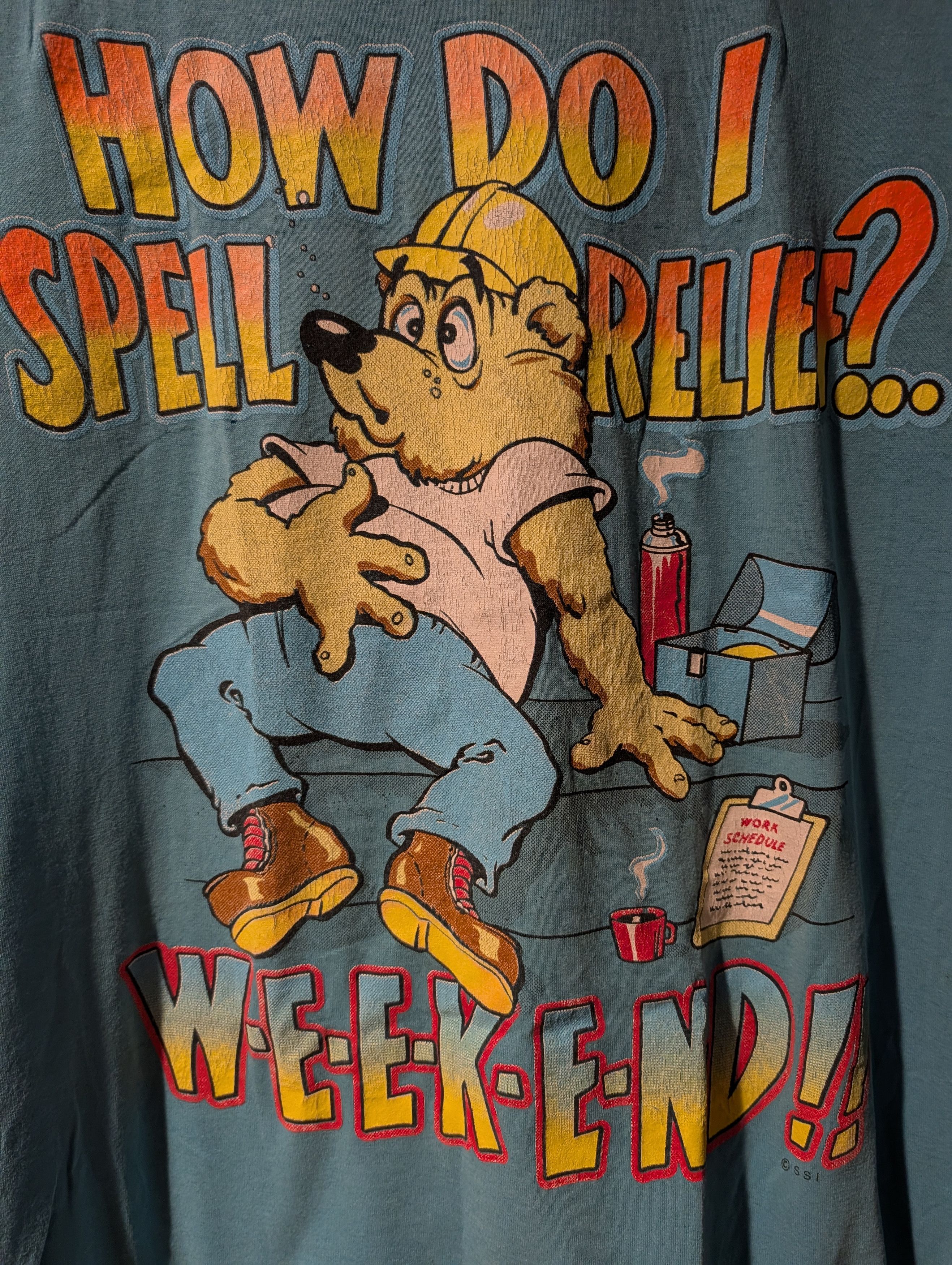 Arts & Science Vintage 90s How Do I Spell Relief Weekend Large T-Shirt Size US L / EU 52-54 / 3 - 2 Thumbnail