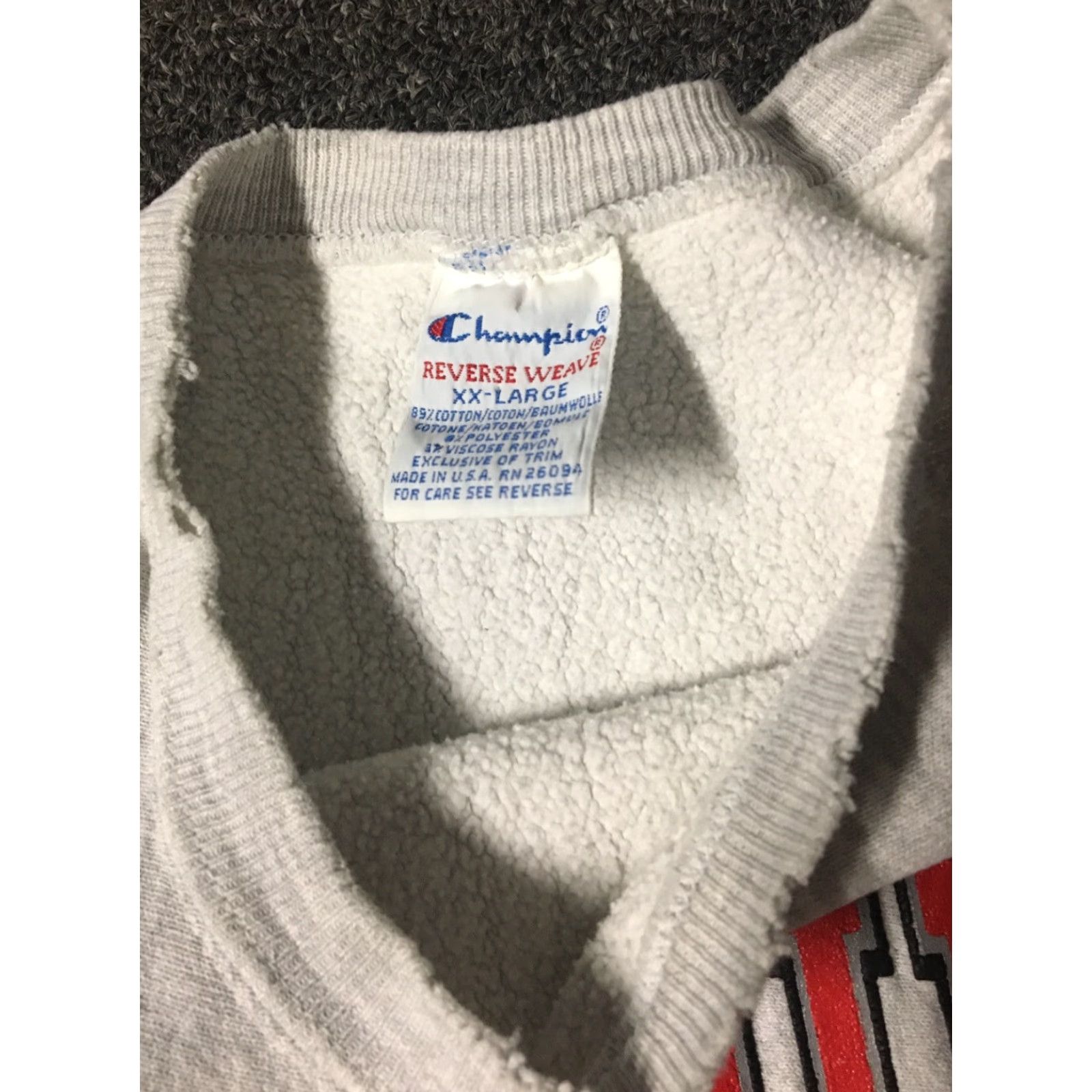 Champion VINTAGE Champion Reverse Weave Sweatshirt, 80s, San Diego State, Gray, 2XL, Pullover, Men Size US XXL / EU 58 / 5 - 3 Thumbnail