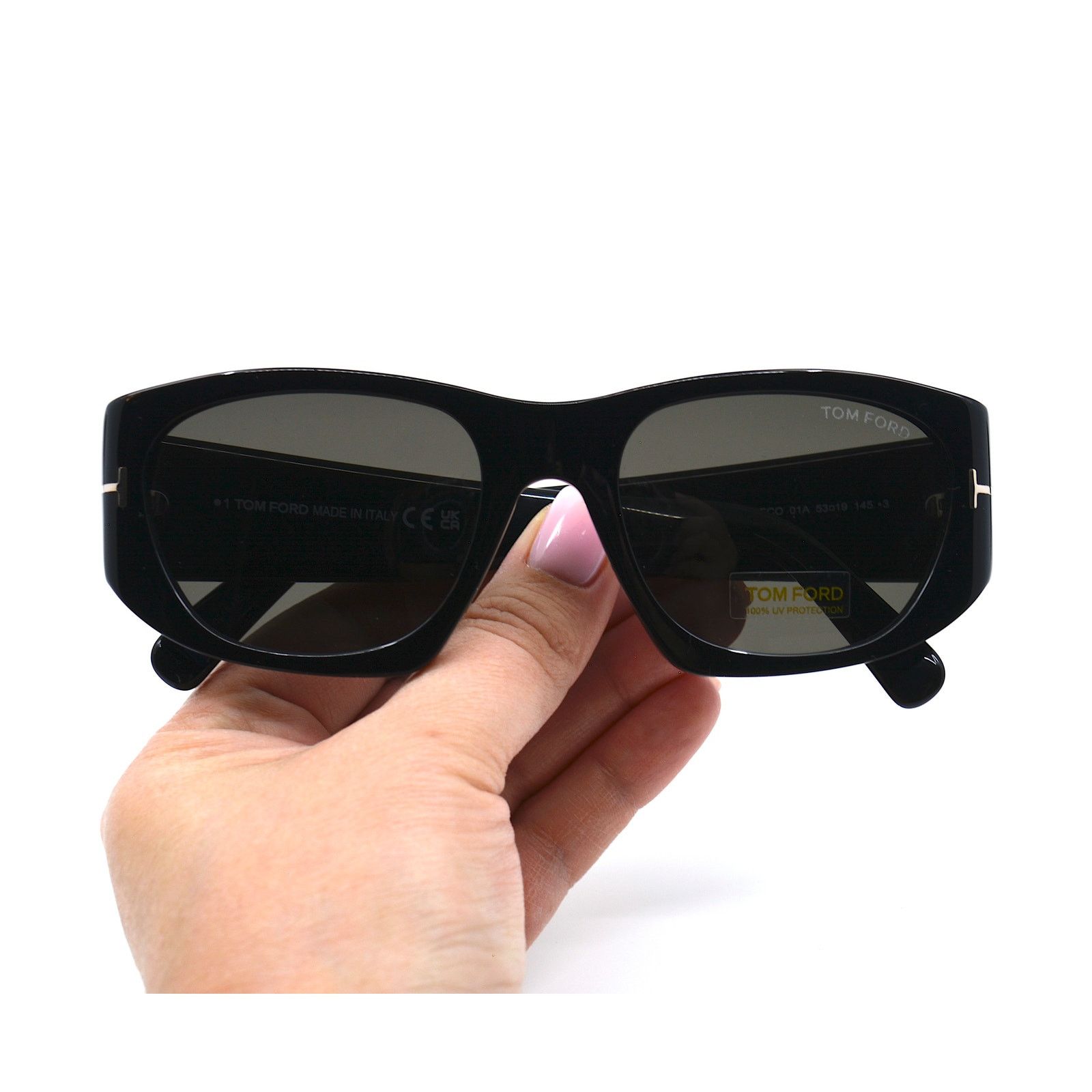 Tom Ford TOM FORD CYRILLE-02 TF987 01A BLACK GREY SUNGLASSES Size ONE SIZE - 10 Thumbnail