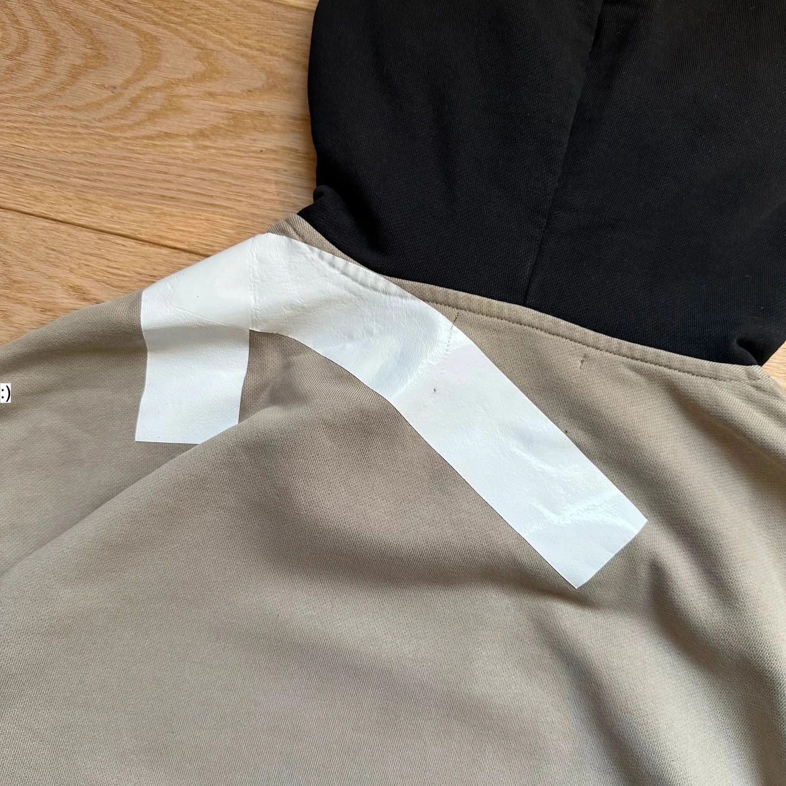 Fred Perry × Raf Simons Hoodie Raf Simons Fred Perry Tape Details Soft Grey Size US M / EU 48-50 / 2 - 7 Thumbnail