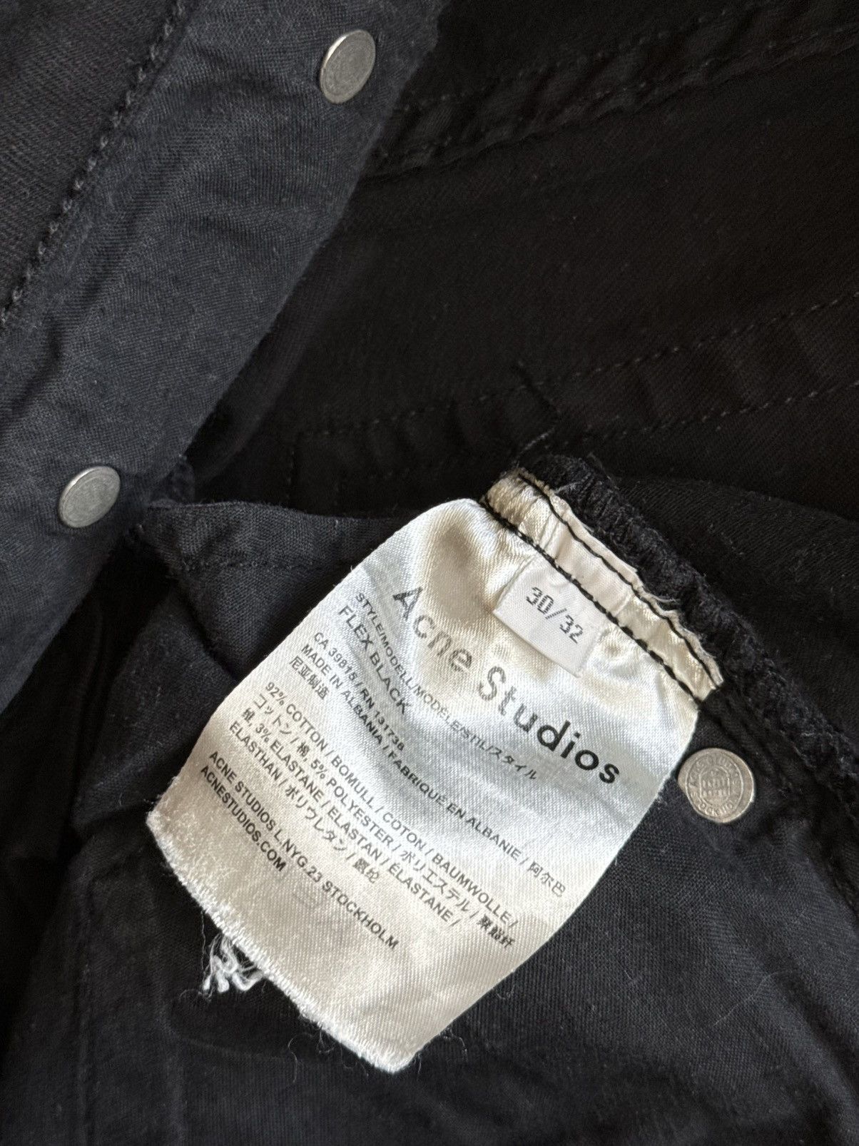 Acne Studios Acne Studios flex black skinny jeans Size 30" / US 8 / IT 44 - 4 Thumbnail