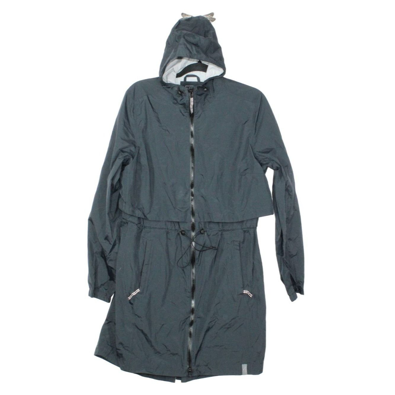 L.L. Bean LL Bean Womens Hooded Full Zip Windbreaker Long Jacket Size L / US 10 / IT 46 - 1 Thumbnail