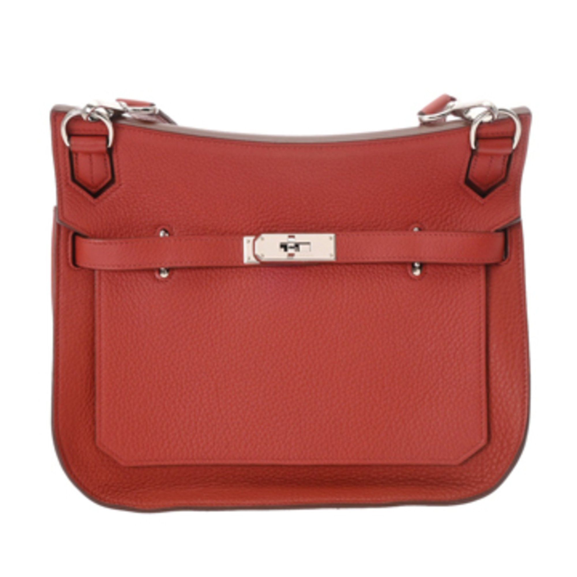 Hermes Gypsiere 28 Rouge Venetian □N stamp (around 2010) Women's Taurillon Clemence shoulder bag AB