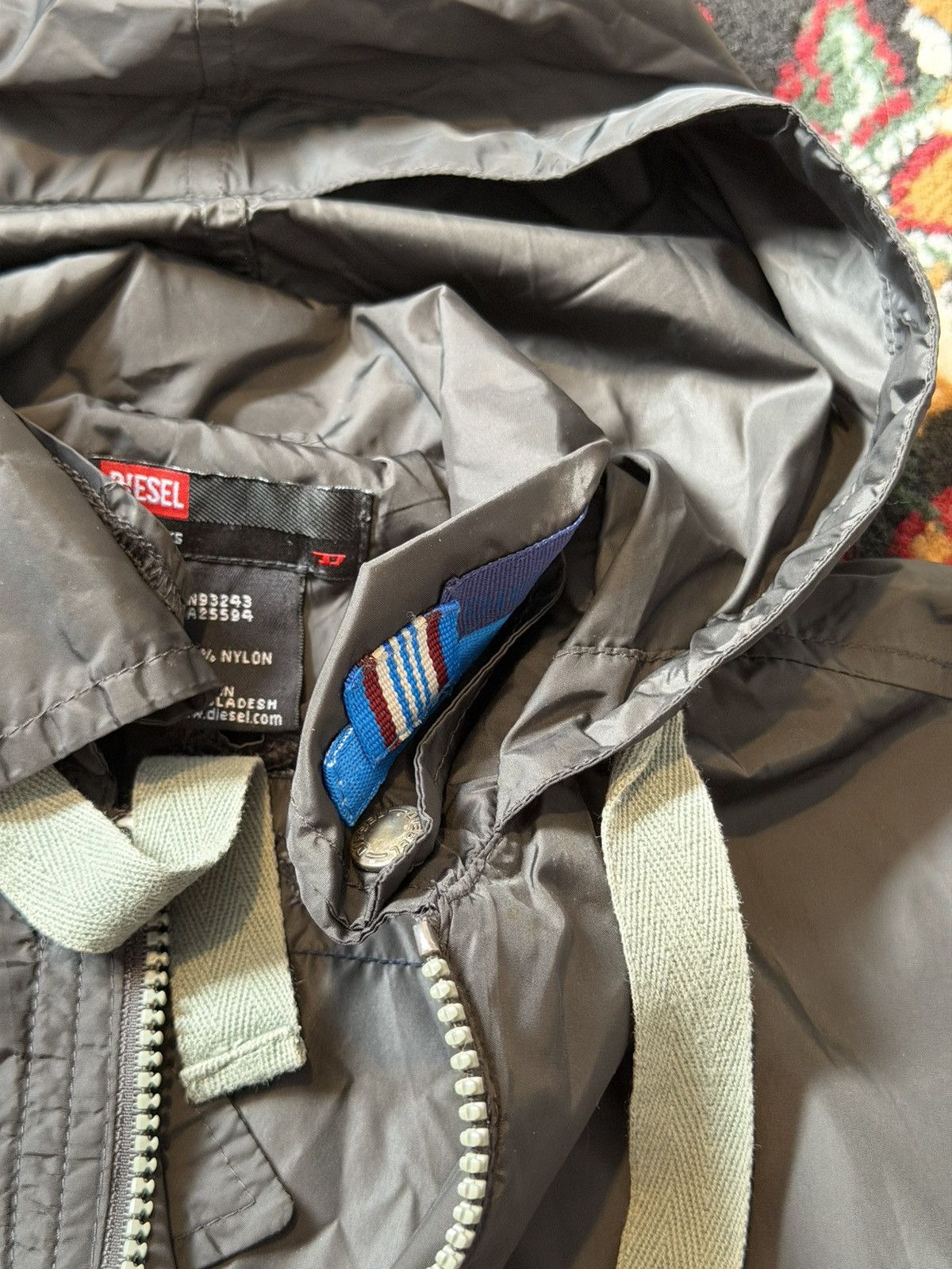 Diesel Y2K Diesel Distressed Full Zip Long Sleeve Windbreaker Size US XS / EU 42 / 0 - 15 Thumbnail