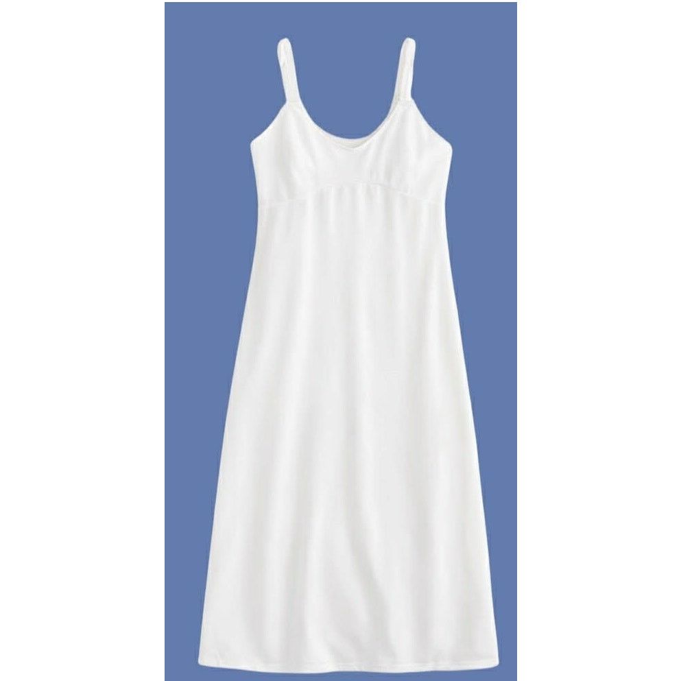 Other Vintage White Slip Dress Lace Trim Midi Lingerie S/M Size M / US 6-8 / IT 42-44 - 3 Thumbnail