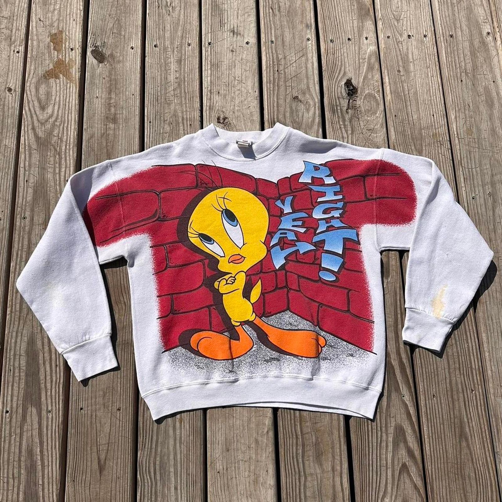 Cartoon Network × Vintage Vintage Tweety Bird Looney Tunes Crewneck Size US L / EU 52-54 / 3 - 1 Thumbnail