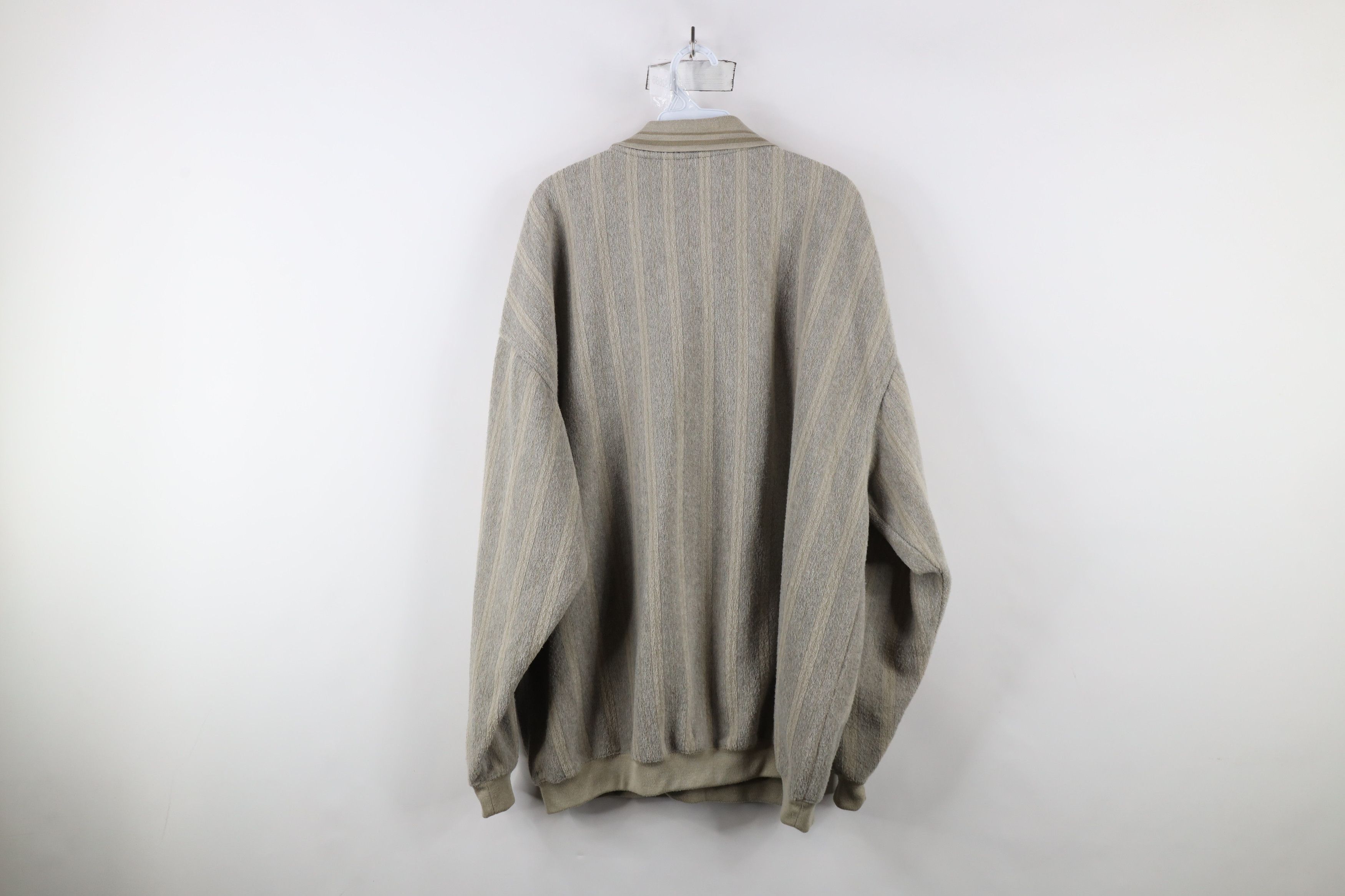 Vintage Vintage 90s Streetwear Fleece Collared Pullover Sweater Size US XXL / EU 58 / 5 - 8 Thumbnail